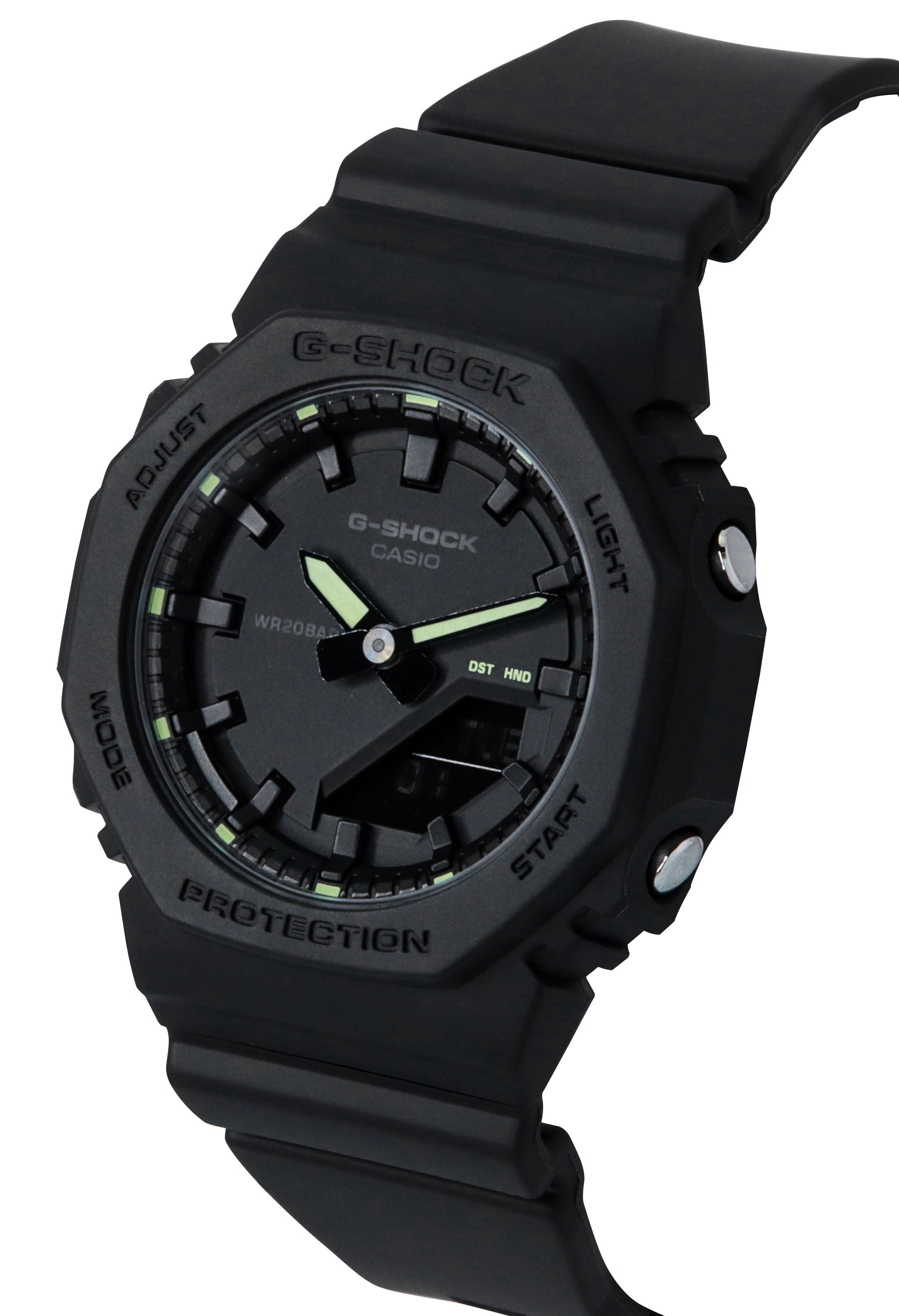 Casio G-Shock Analog Digital Bio-Based Resin Black Dial Quartz GMA-P2100SA-1A2 200M Women's Watch