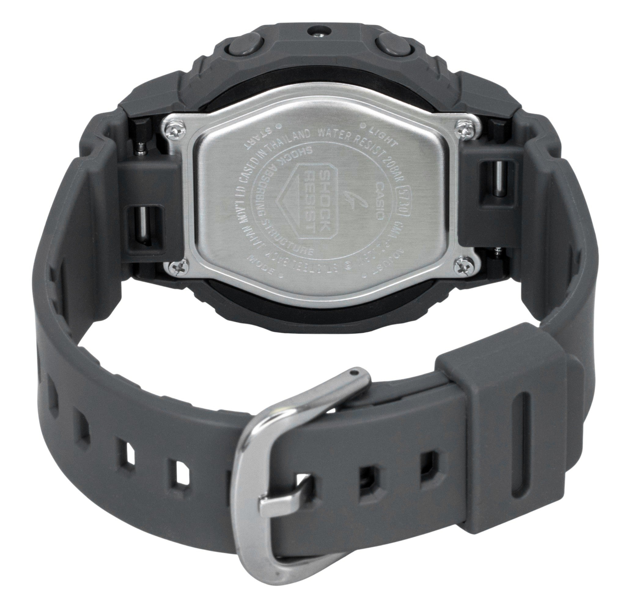 Casio G-Shock Analog Digital Bio-Based Resin Strap Grey Dial Quartz GMA-P2126W-8A 200M Women's Watch