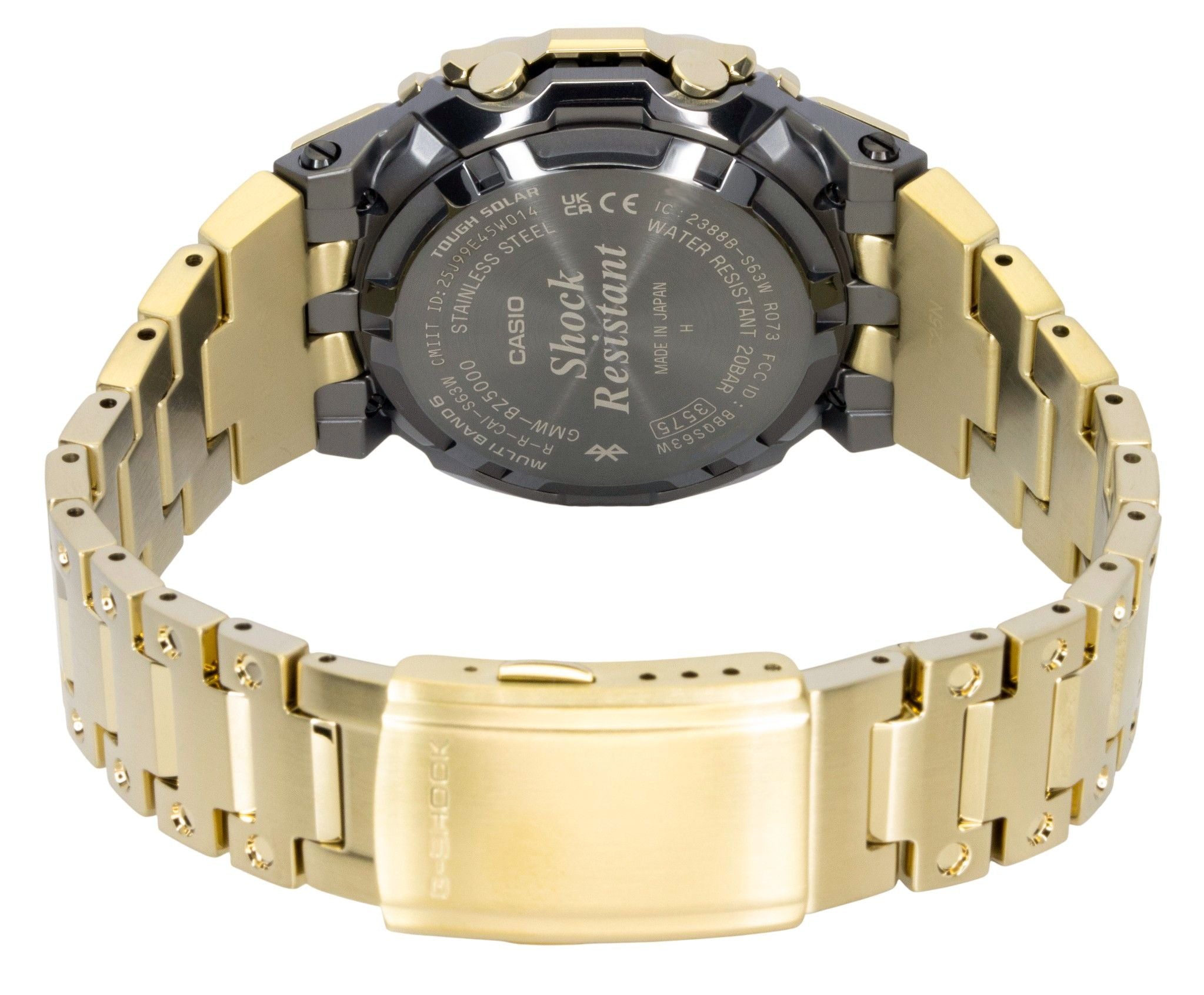 Casio G-Shock Digital Gold Tone Full Metal Smartphone Link Solar GMW-BZ5000GD-9 200M Men's Watch
