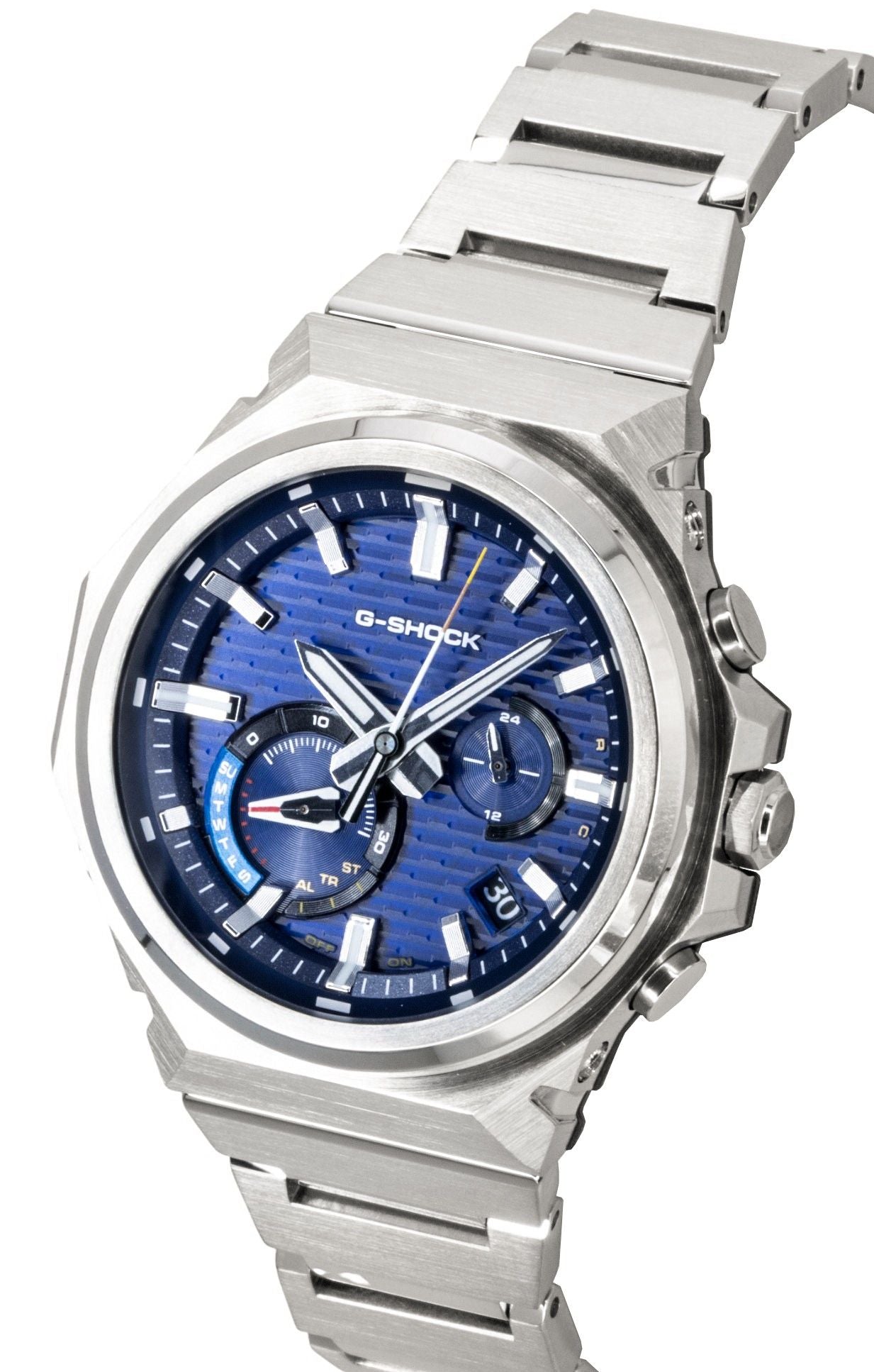 Casio G-Shock G-Steel Analog Smartphone Link Stainless Steel Blue Dial Solar GST-B1000D-2A 200M Men's Watch