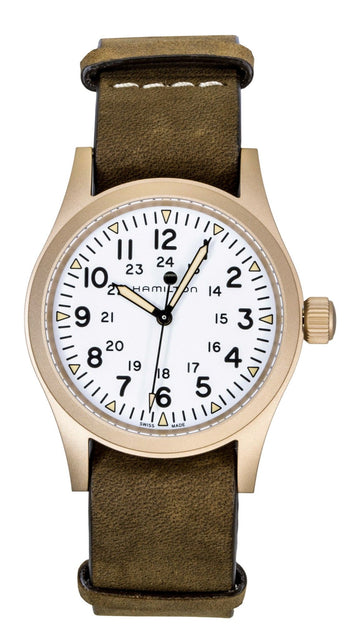 Hamilton Khaki Field Bronze White Dial Automatic H69459510 Men's Watch