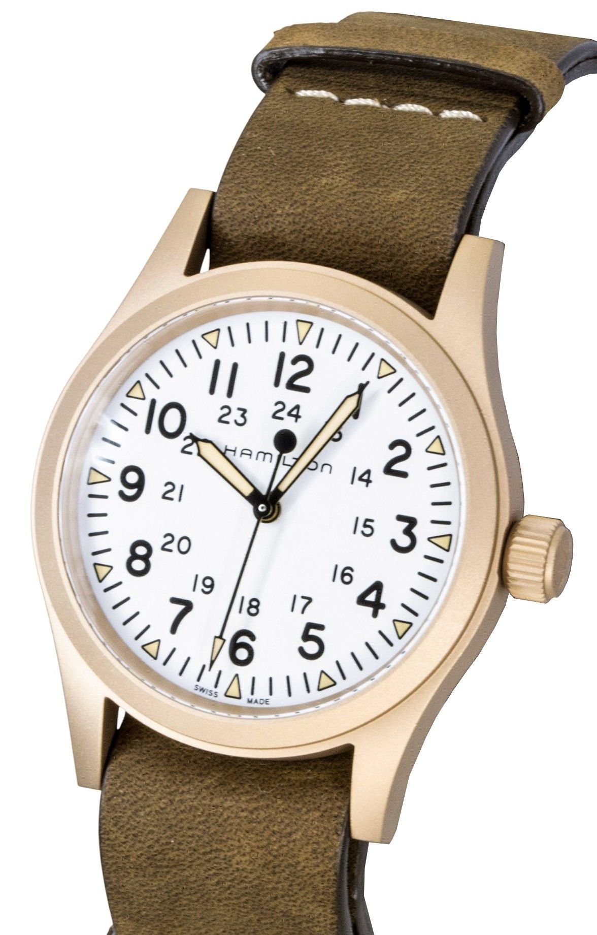 Hamilton Khaki Field Bronze White Dial Automatic H69459510 Men's Watch