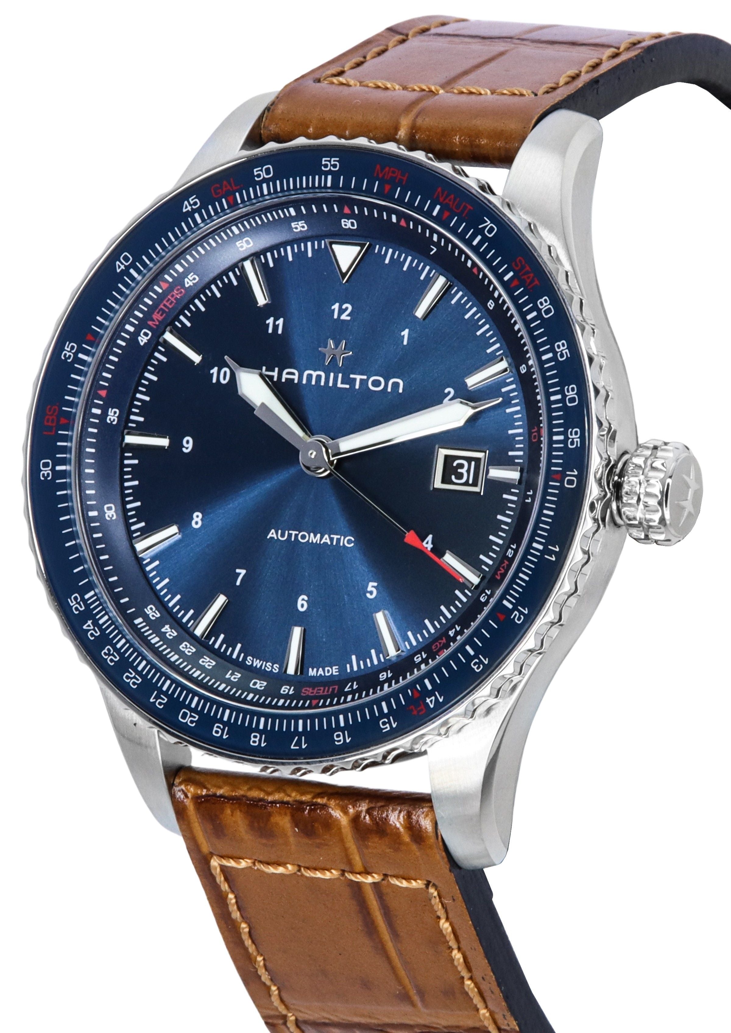 Hamilton Khaki Aviation Converter Blue Dial Automatic H76645540 100M Men's Watch