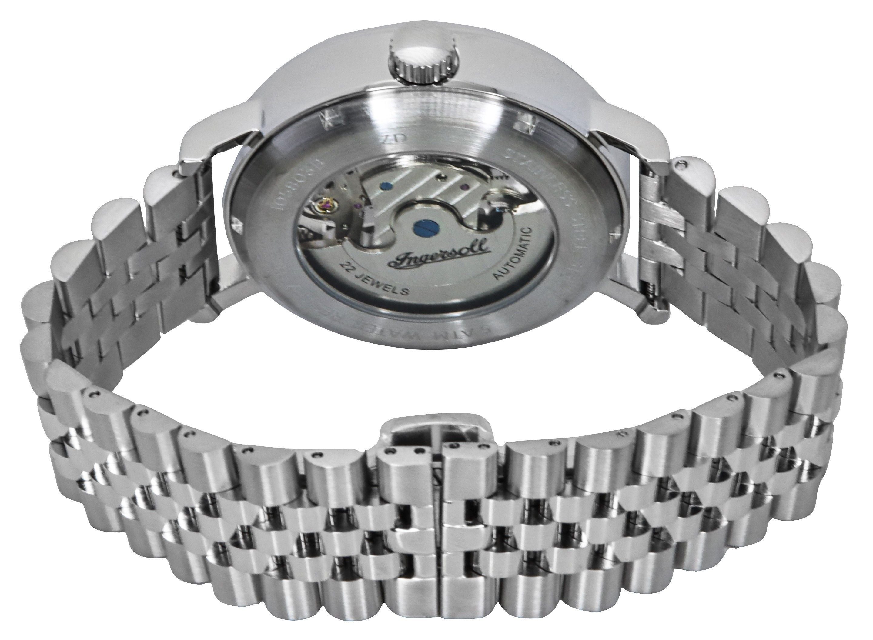 Ingersoll The Charles Stainless Steel Silver Skeleton Dial Automatic I05803B Men's Watch