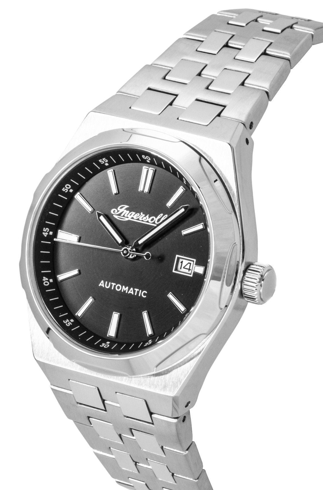 Ingersoll The Rider Stainless Steel Black Dial Automatic I16801 Men's Watch