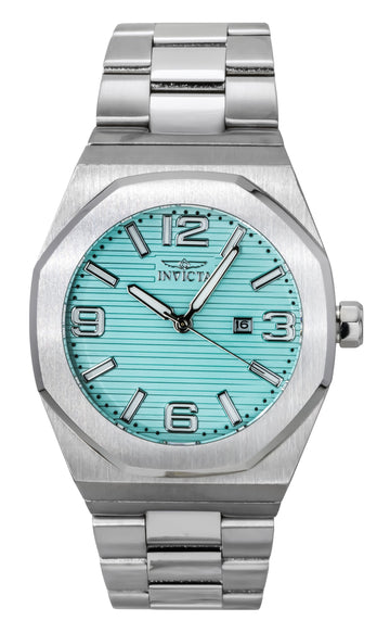 Invicta Huracan Stainless Steel Turquoise Dial Quartz 45779 100M Men's Watch