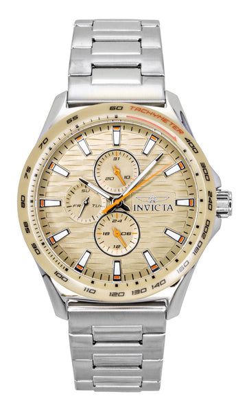 Invicta Racing GMT Stainless Steel Sand Dial Quartz 47552 Men's Watch