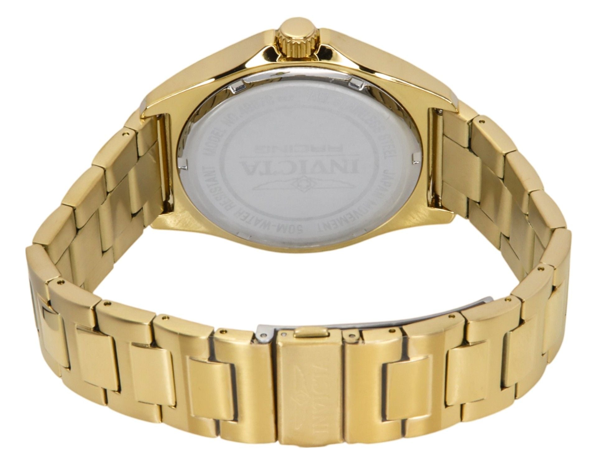 Invicta Racing Gold Tone Stainless Steel Green Dial Quartz 48870 Men's Watch