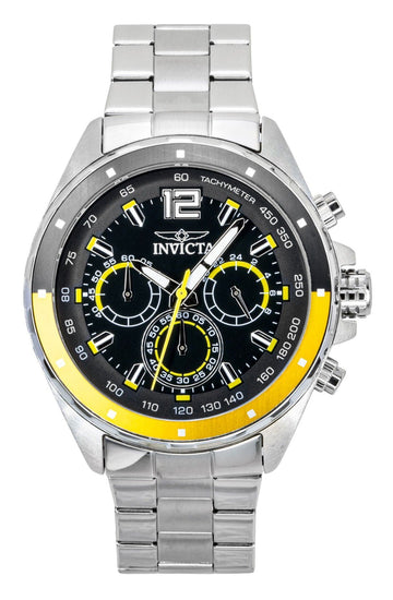 Invicta Speedway Chronograph GMT Stainless Steel Black Dial Quartz 49365 Men's Watch