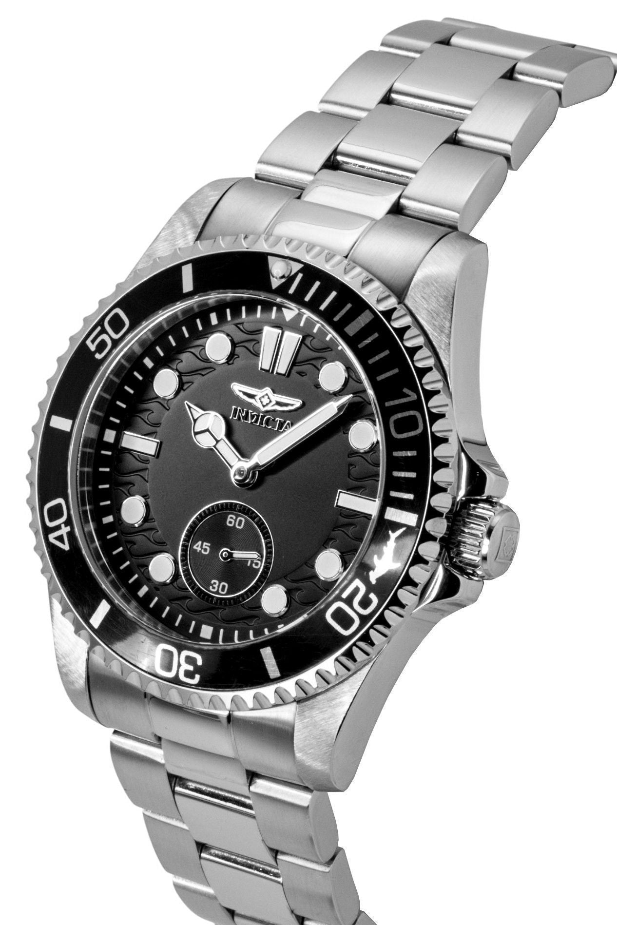 Invicta Pro Diver Stainless Steel Black Dial Quartz 49421 100M Men's Watch