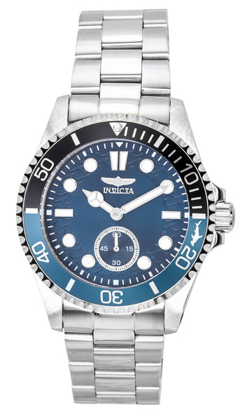 Invicta Pro Diver Stainless Steel Blue Dial Batman Bezel Quartz 49432 100M Men's Watch