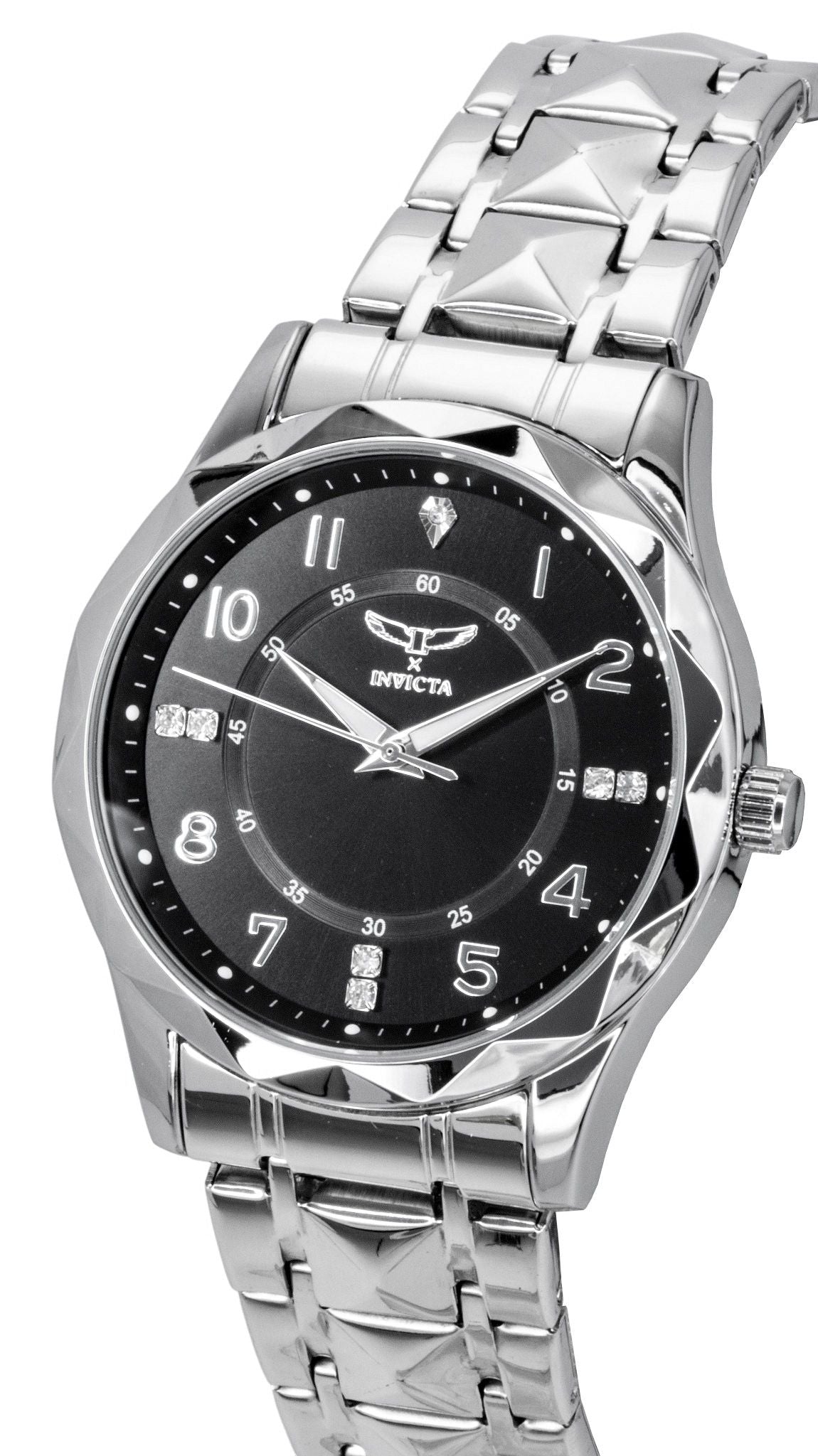 Invicta Specialty Stainless Steel Black Dial Quartz 69027 Men's Watch