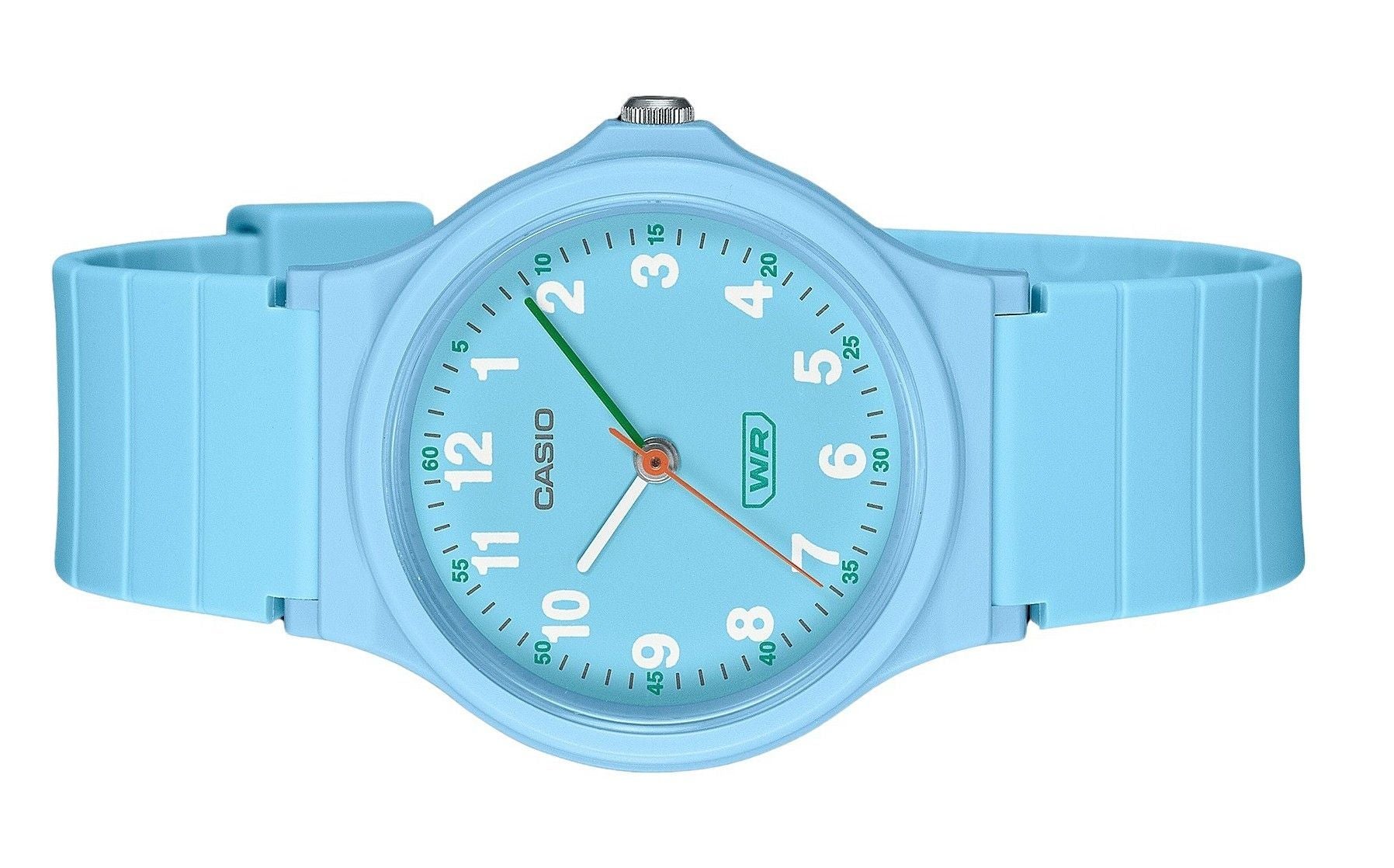 Casio Pop Analog Blue Bio Based Resin Strap Blue Dial Quartz LQ-24B-2B Women's Watch