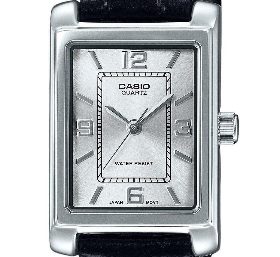Casio Standard Analog Leather Strap Silver Dial Quartz LTP-1234LL-7A Women's Watch