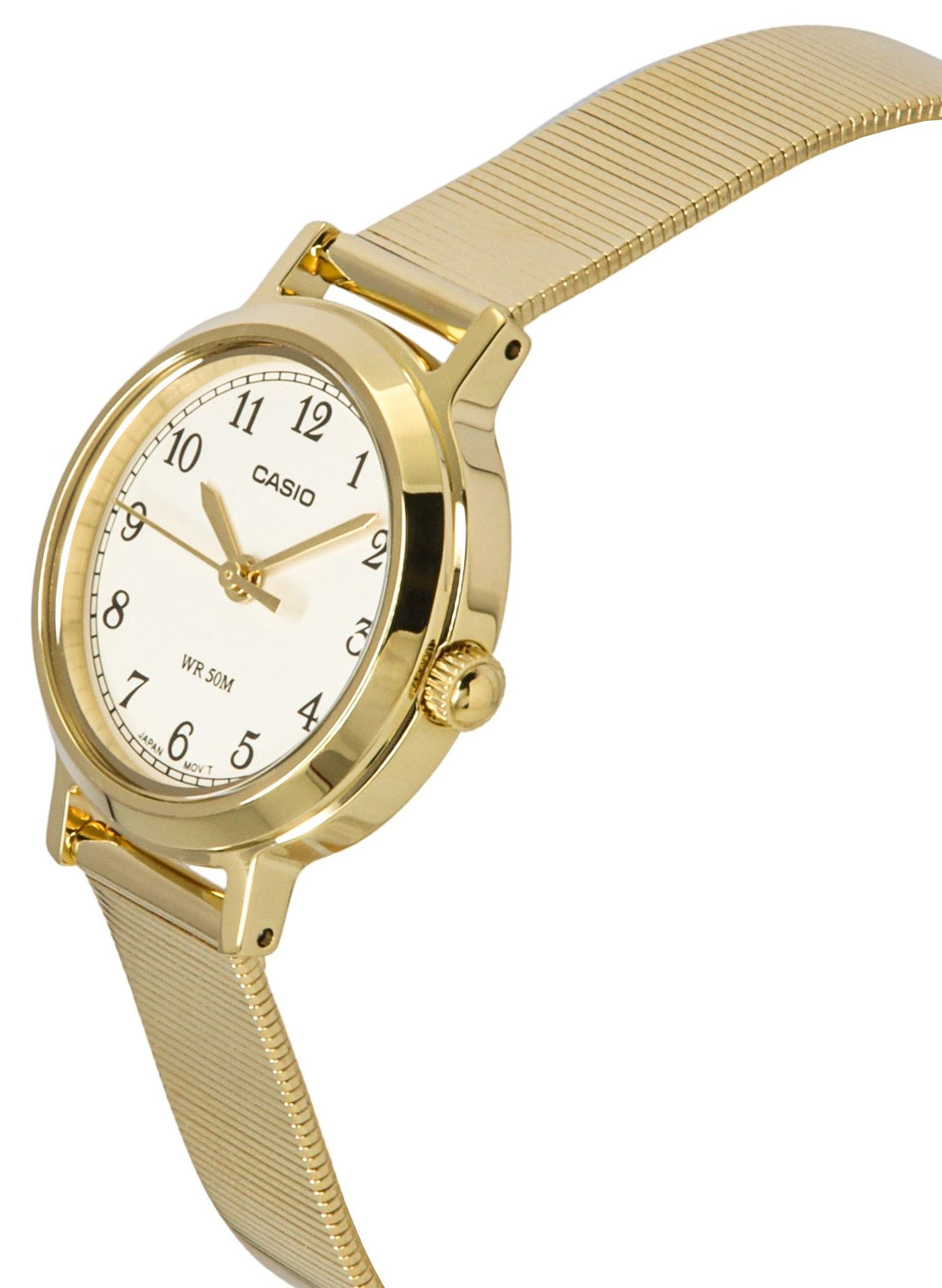 Casio Standard Analog Gold Tone Stainless Steel Cream Dial Quartz LTP-B170G-9BV Women's Watch