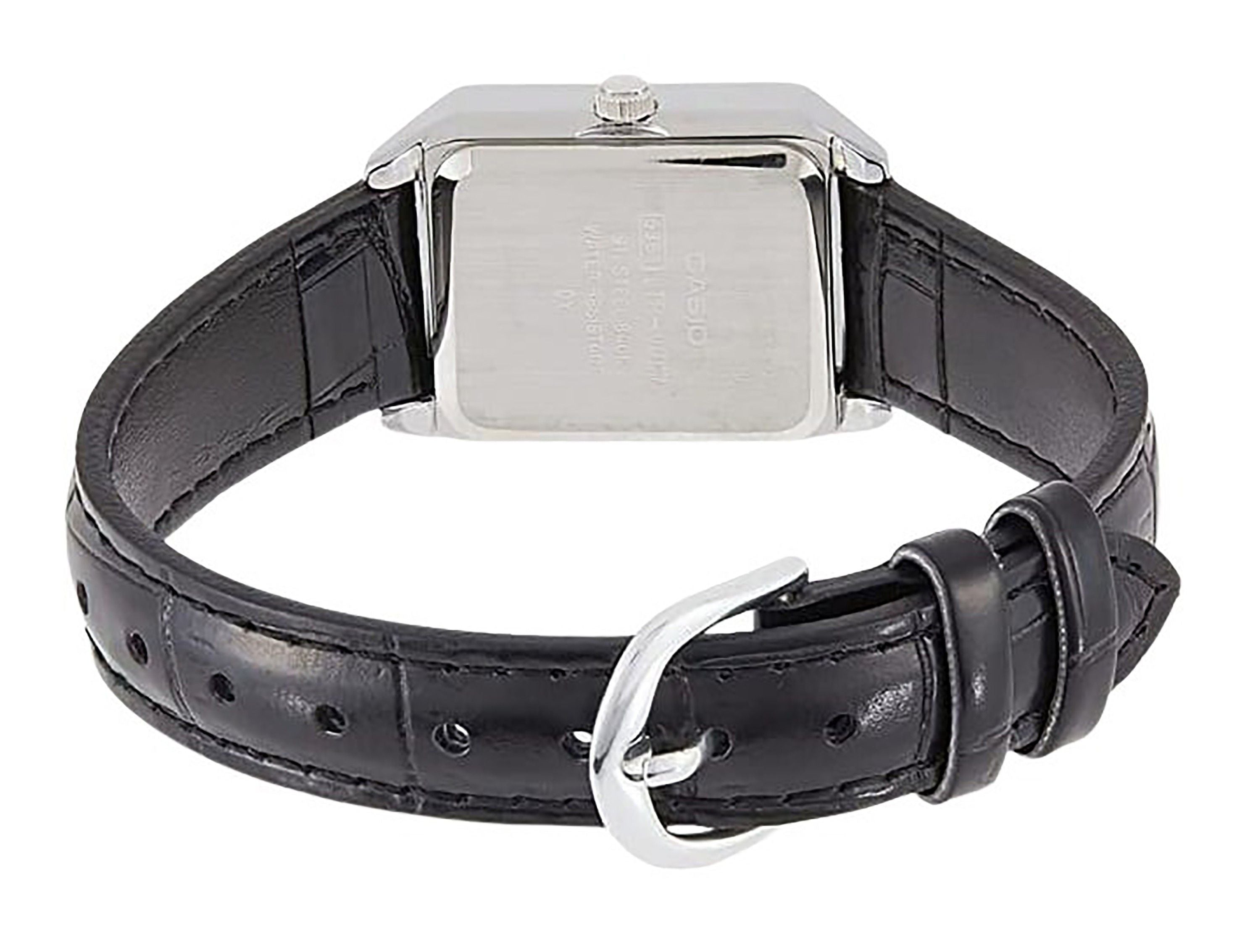 Casio Standard Analog Leather Strap Black Dial Quartz LTP-V007L-1B Women's Watch