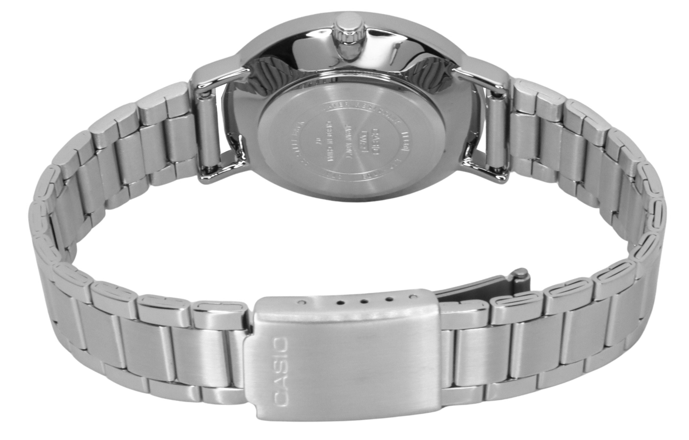 Casio Standard Analog Stainless Steel Salmon Dial Quartz LTP-VT03D-4B Women's Watch