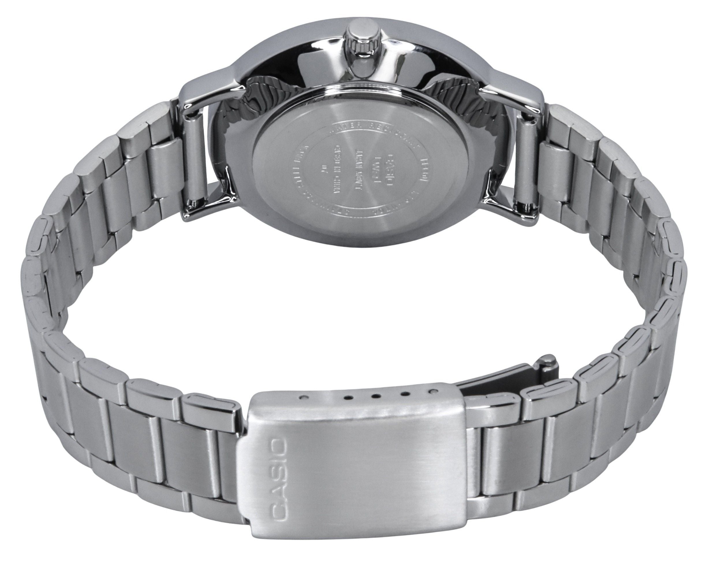 Casio Standard Analog Stainless Steel Black Dial Quartz LTP-VT04D-1A Women's Watch