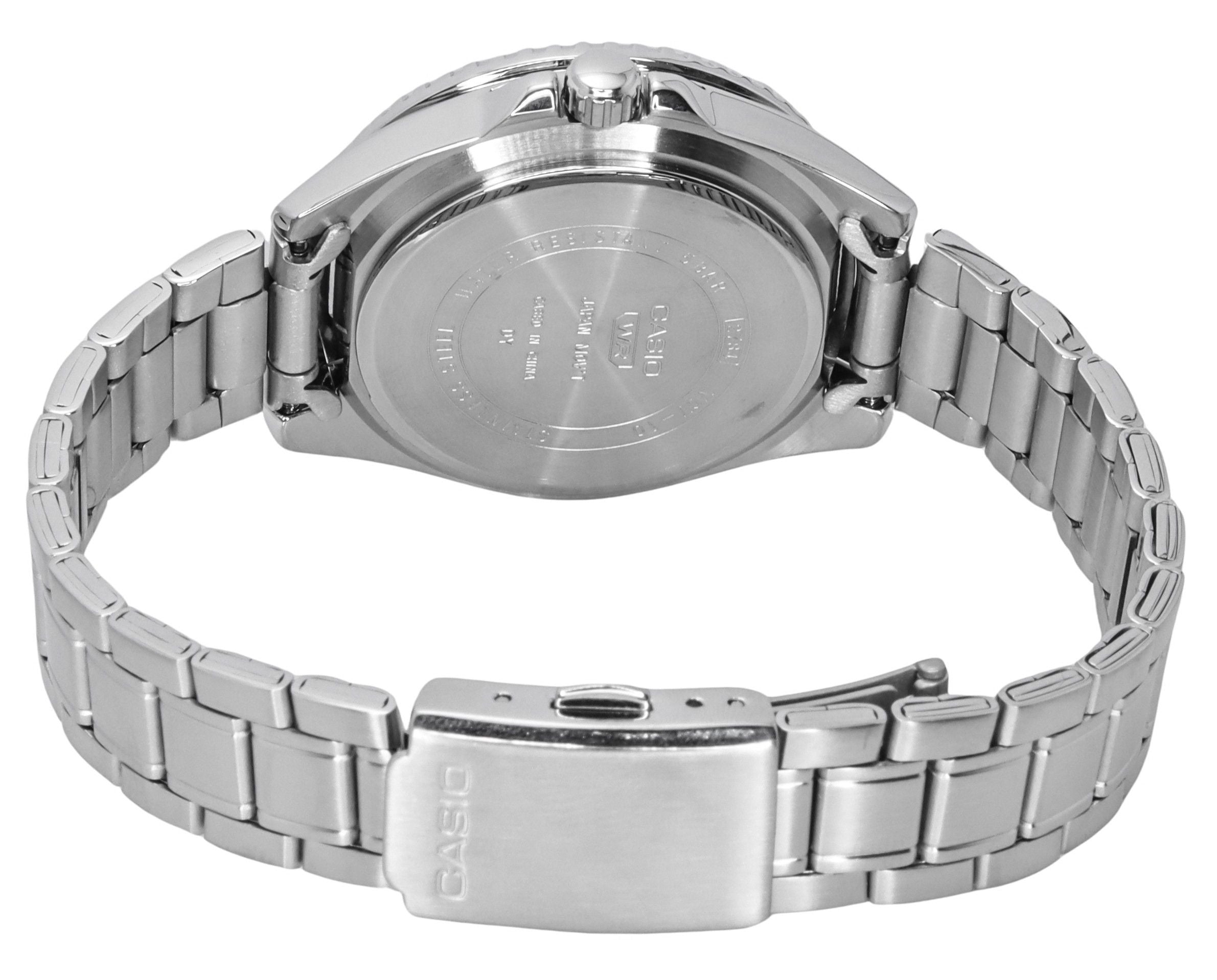Casio Standard Analog Stainless Steel Black Dial Quartz MDV-10D-1A1 Men's Watch
