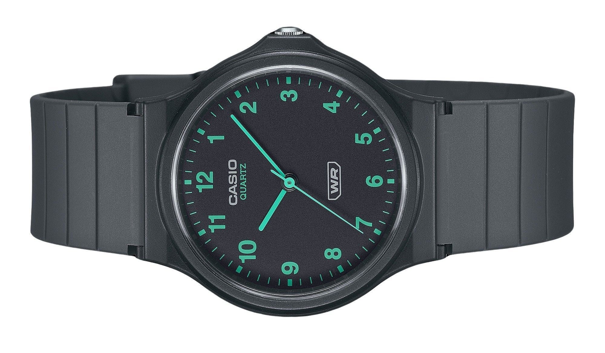 Casio POP Analog Bio Based Resin Strap Black Dial Quartz MQ-24B-8B Unisex Watch