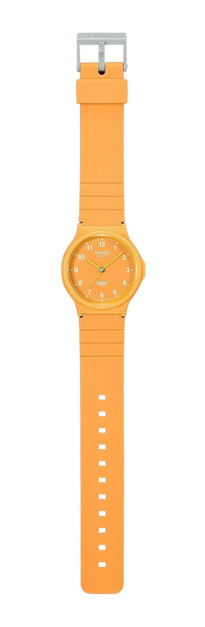 Casio POP Analog Bio Based Resin Strap Orange Dial Quartz MQ-24B-9B Unisex Watch