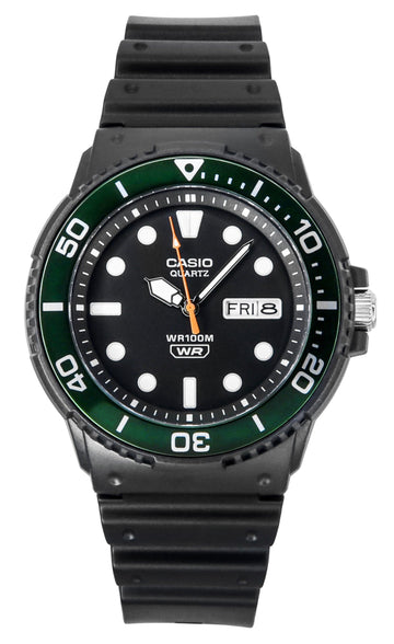 Casio Standard Analog Resin Strap Black Dial Quartz MRW-230H-1E3V 100M Men's Watch
