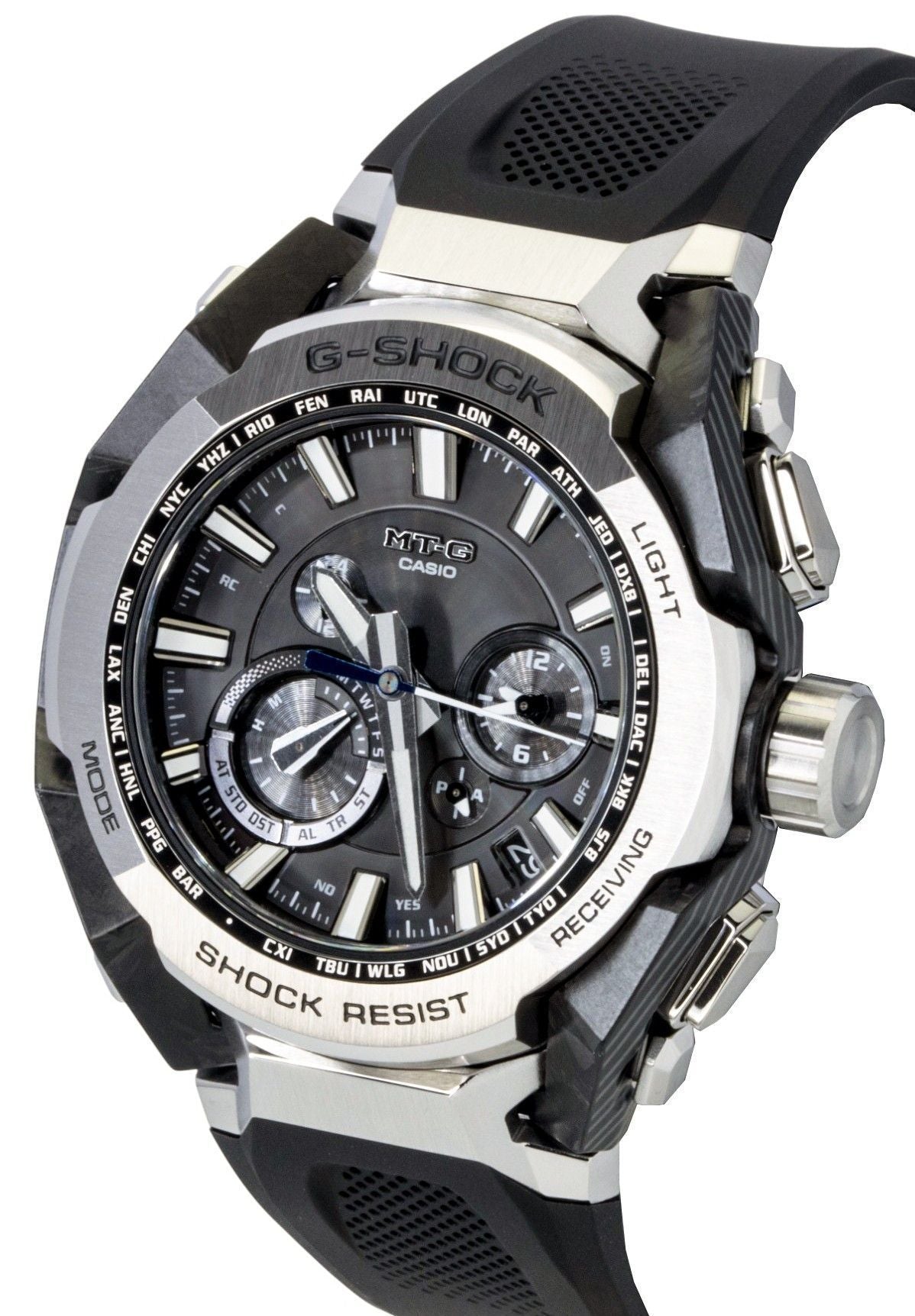 Casio G-Shock MT-G Resin Strap Smartphone Link Analog Black Dial Solar MTG-B4000-1A 200M Men's Watch