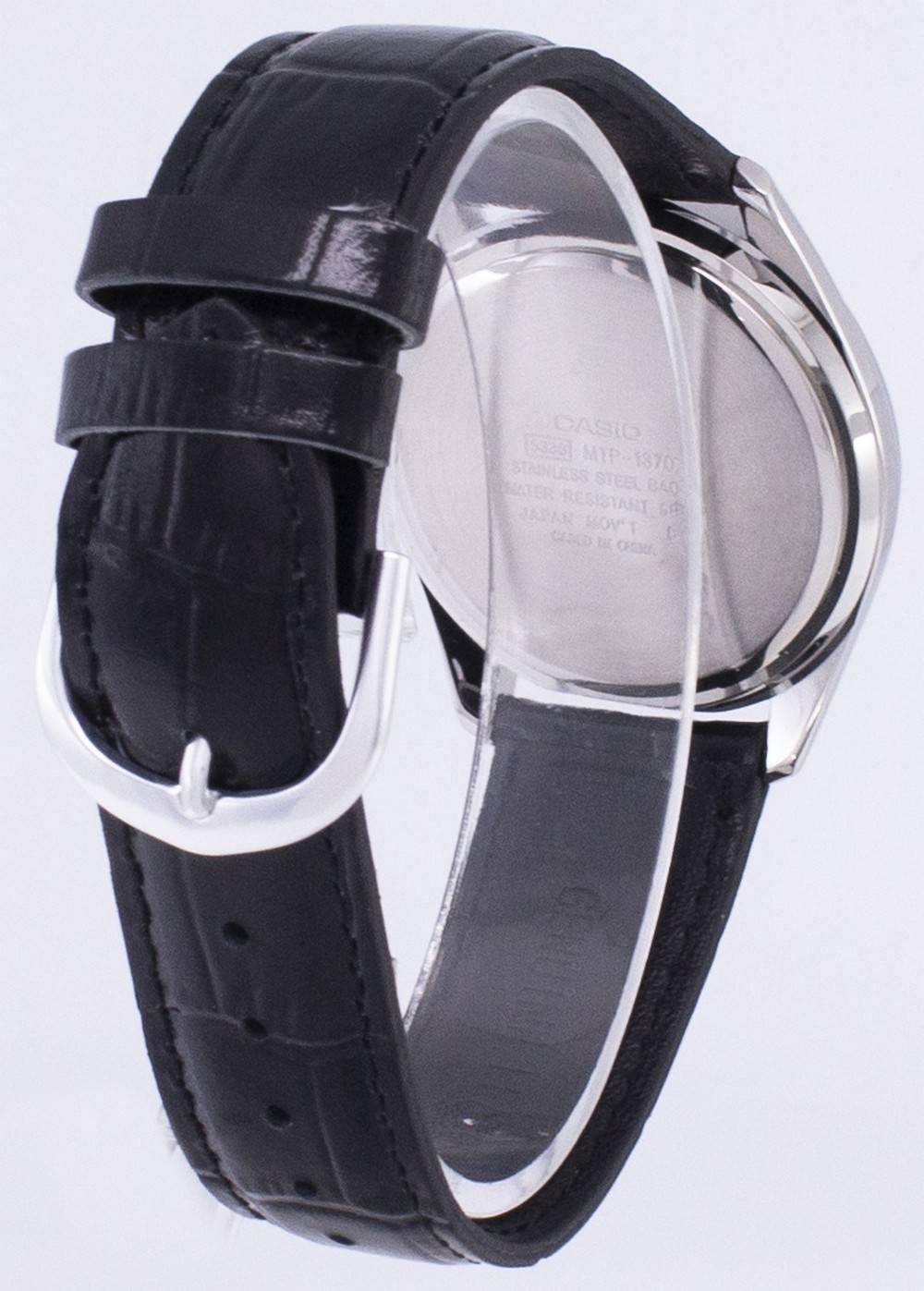 Casio Analog Black Dial MTP-1370L-1AVDF MTP-1370L-1AV Men's Watch