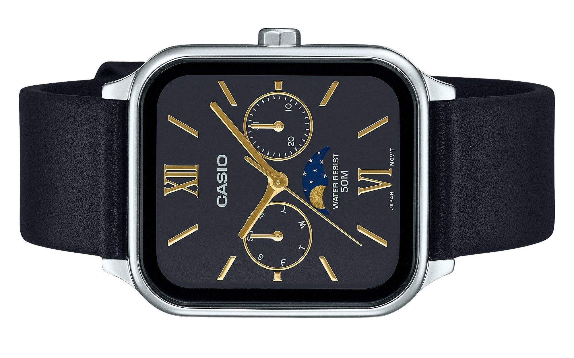 Casio Standard Analog Leather Strap Black Dial Quartz MTP-M305L-1A2V Men's Watch