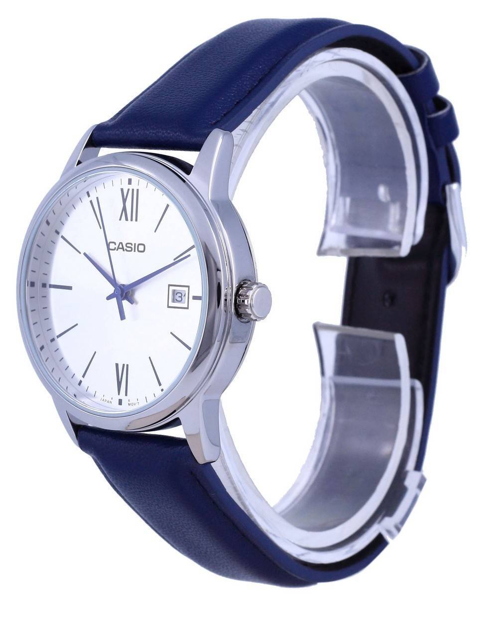 Casio Silver Dial Stainless Steel Analog Quartz MTP-V002L-2B3 MTPV002L-2 Men's Watch