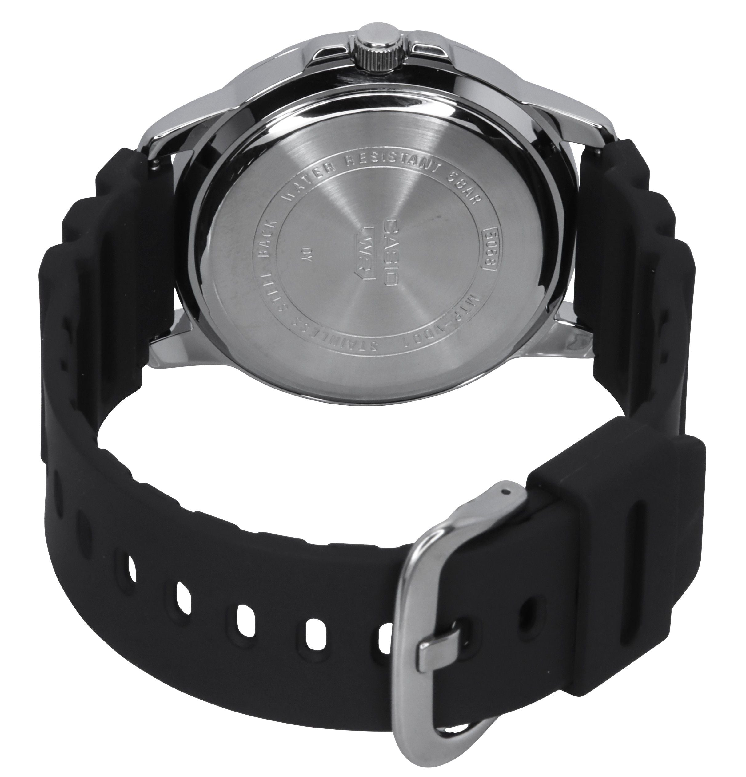 Casio Standard Analog Resin Strap Blue Dial Quartz MTP-VD01-2E Men's Watch