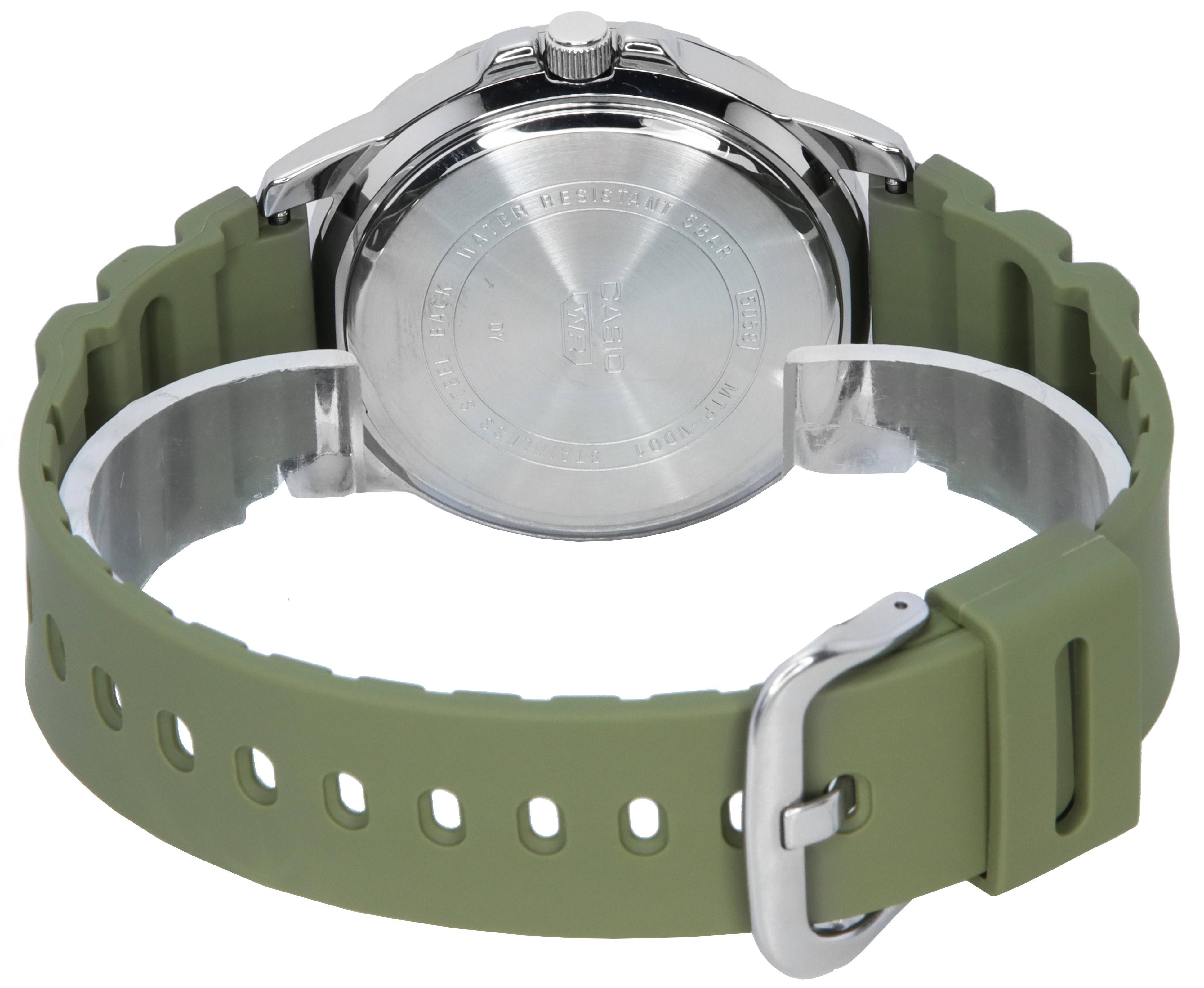 Casio Standard Analog Resin Strap Black Dial Quartz MTP-VD01-3E MTPVD01-3E Men's Watch
