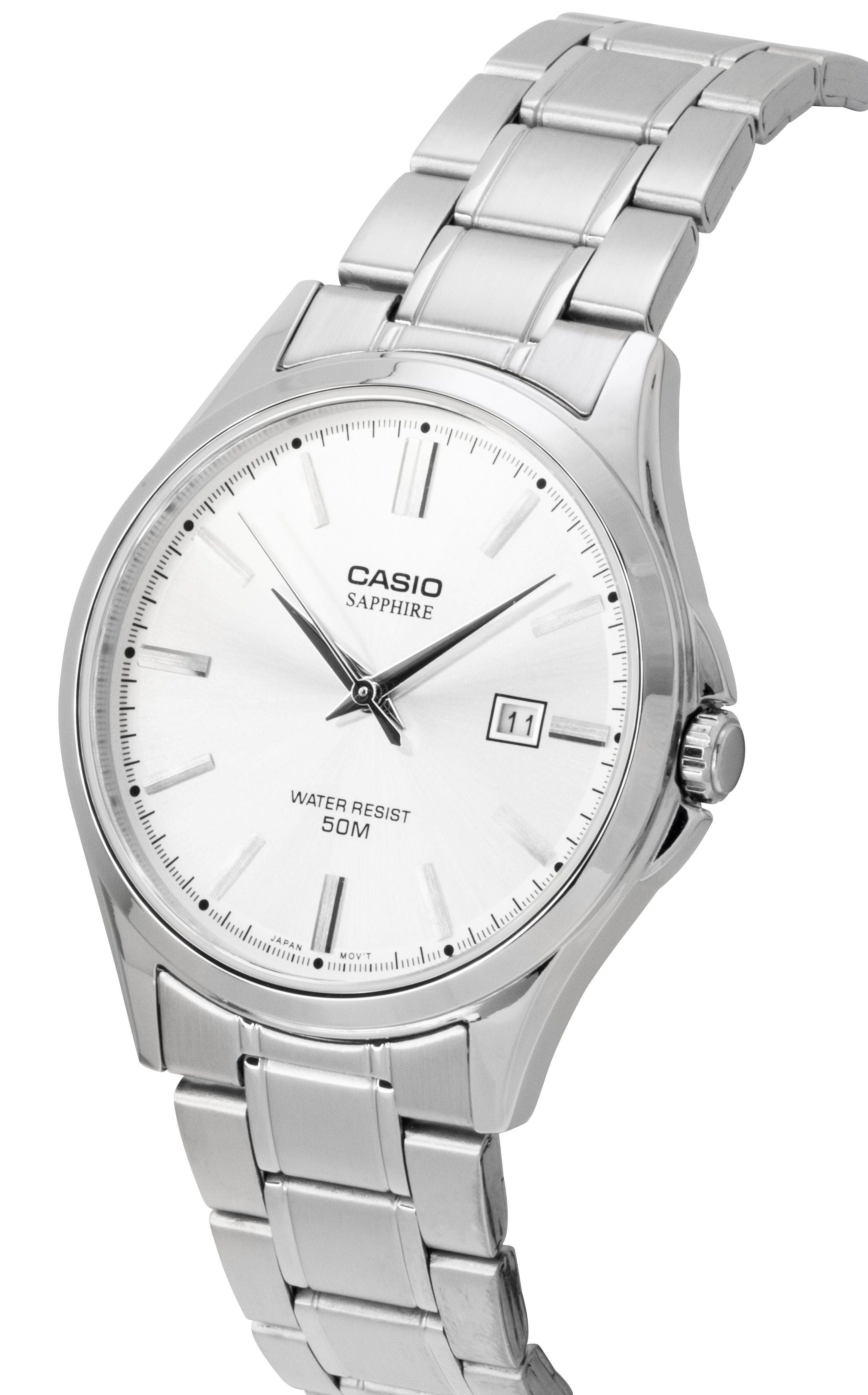 Casio Standard Analog Stainless Steel Silver Dial Quartz MTS-115D-7AV Men's Watch