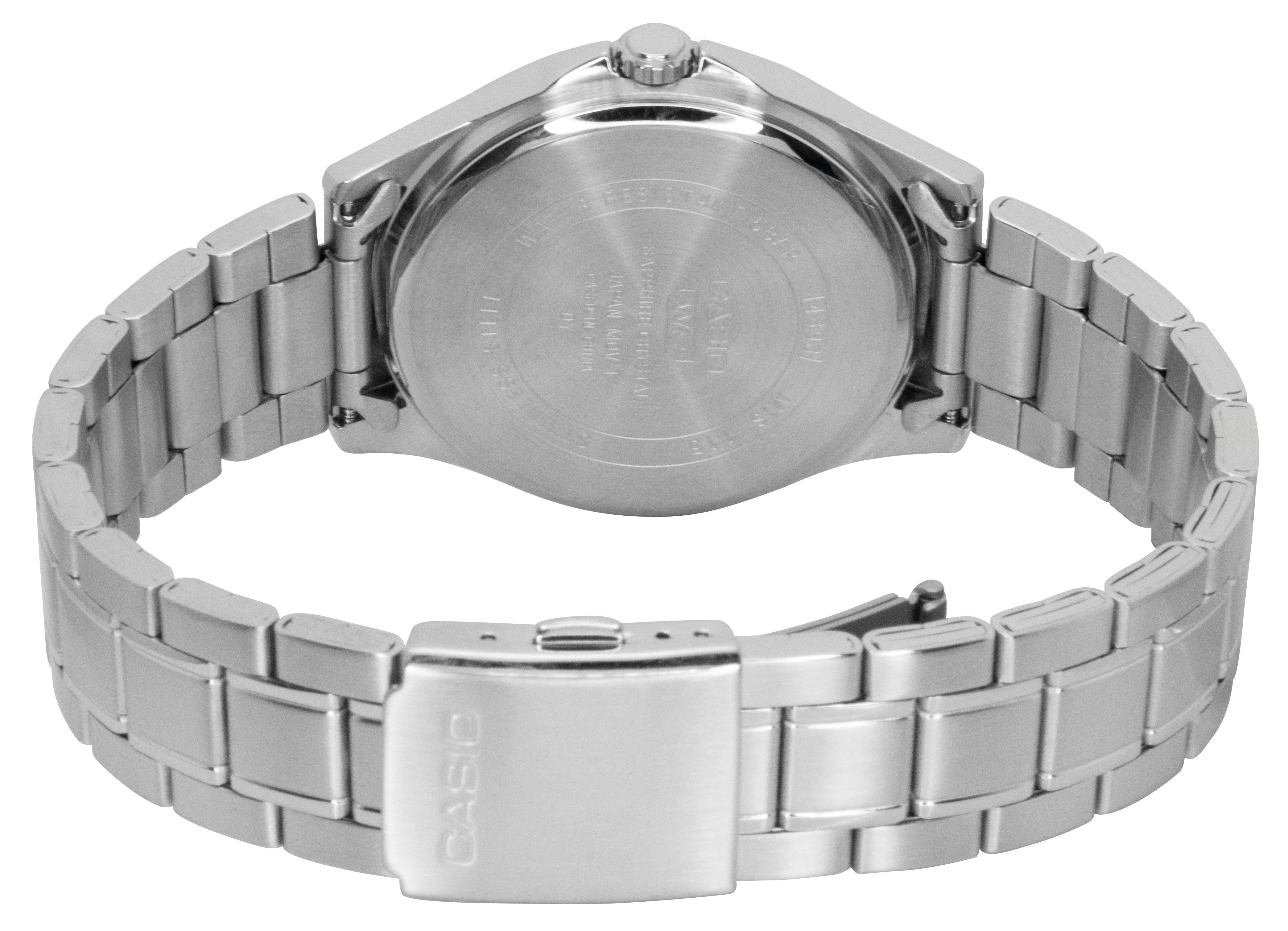 Casio Standard Analog Stainless Steel Silver Dial Quartz MTS-115D-7AV Men's Watch