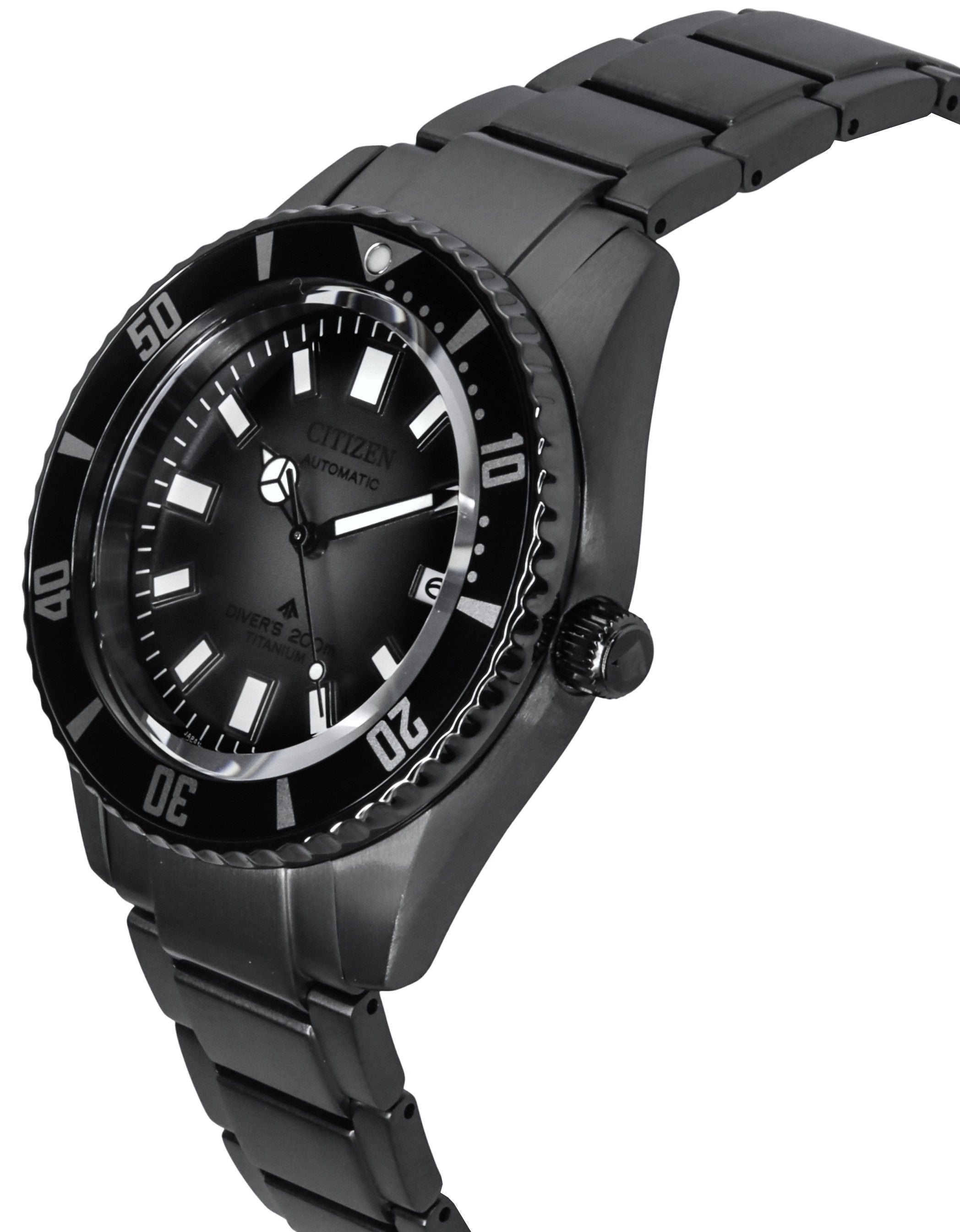 Citizen Promaster Fujitsubo Super Titanium Black Dial Automatic Diver's NB6025-59H 200M Men's Watch