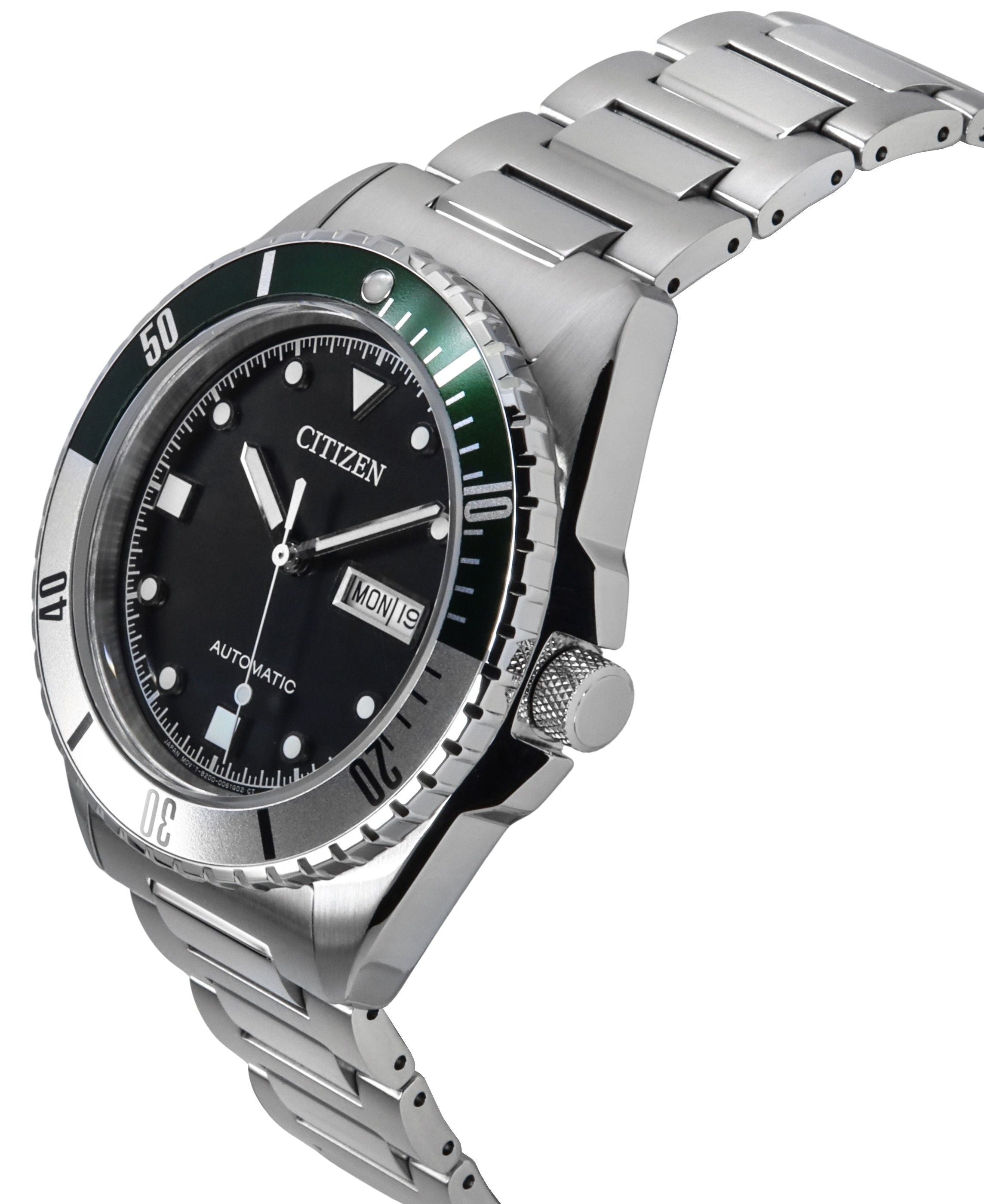 Citizen Sport Stainless Steel Black Dial Automatic NH7531-50E 100M Men's Watch