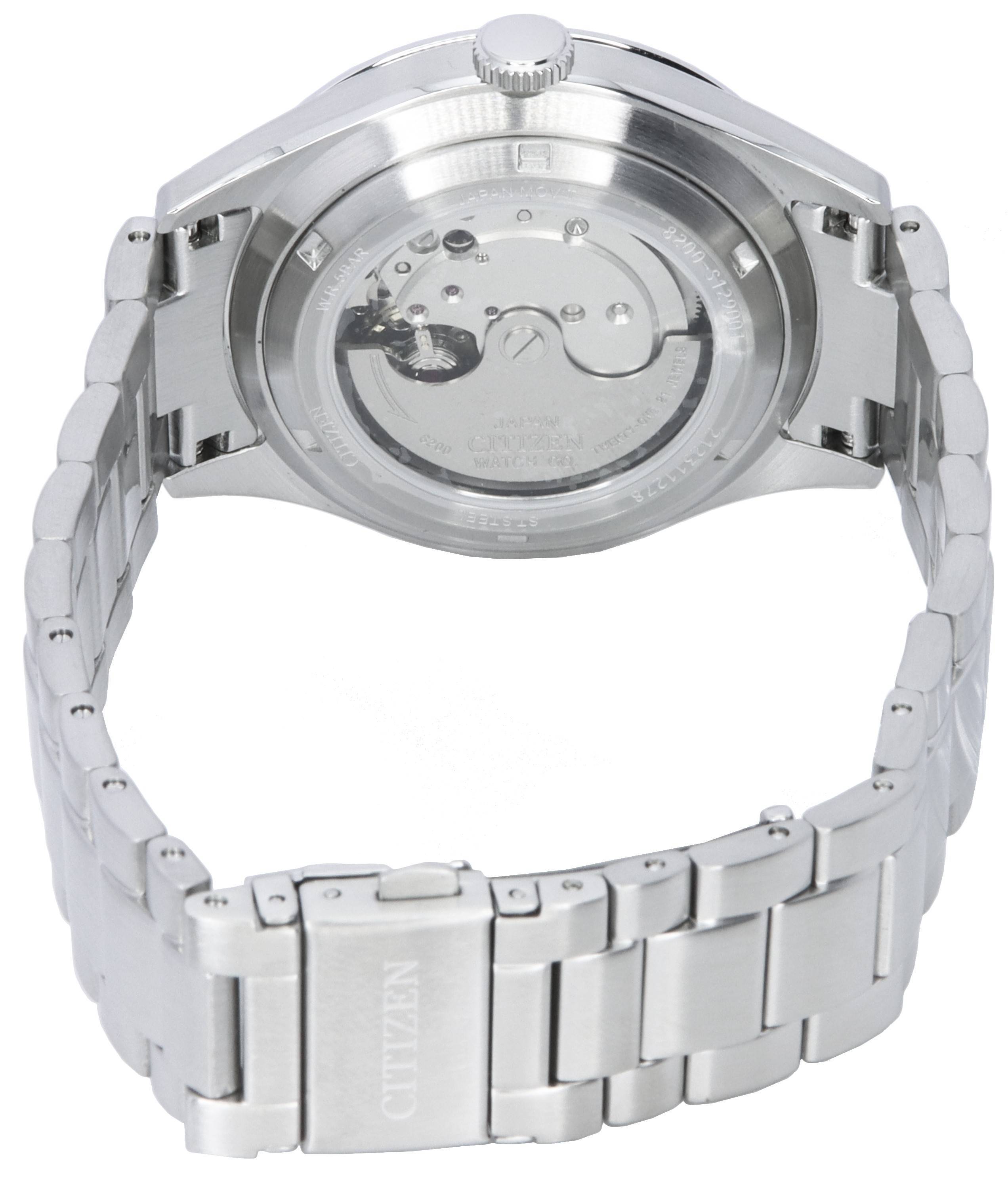 Citizen C7 Series Stainless Steel Black Dial Automatic NH8391-51E Men's Watch