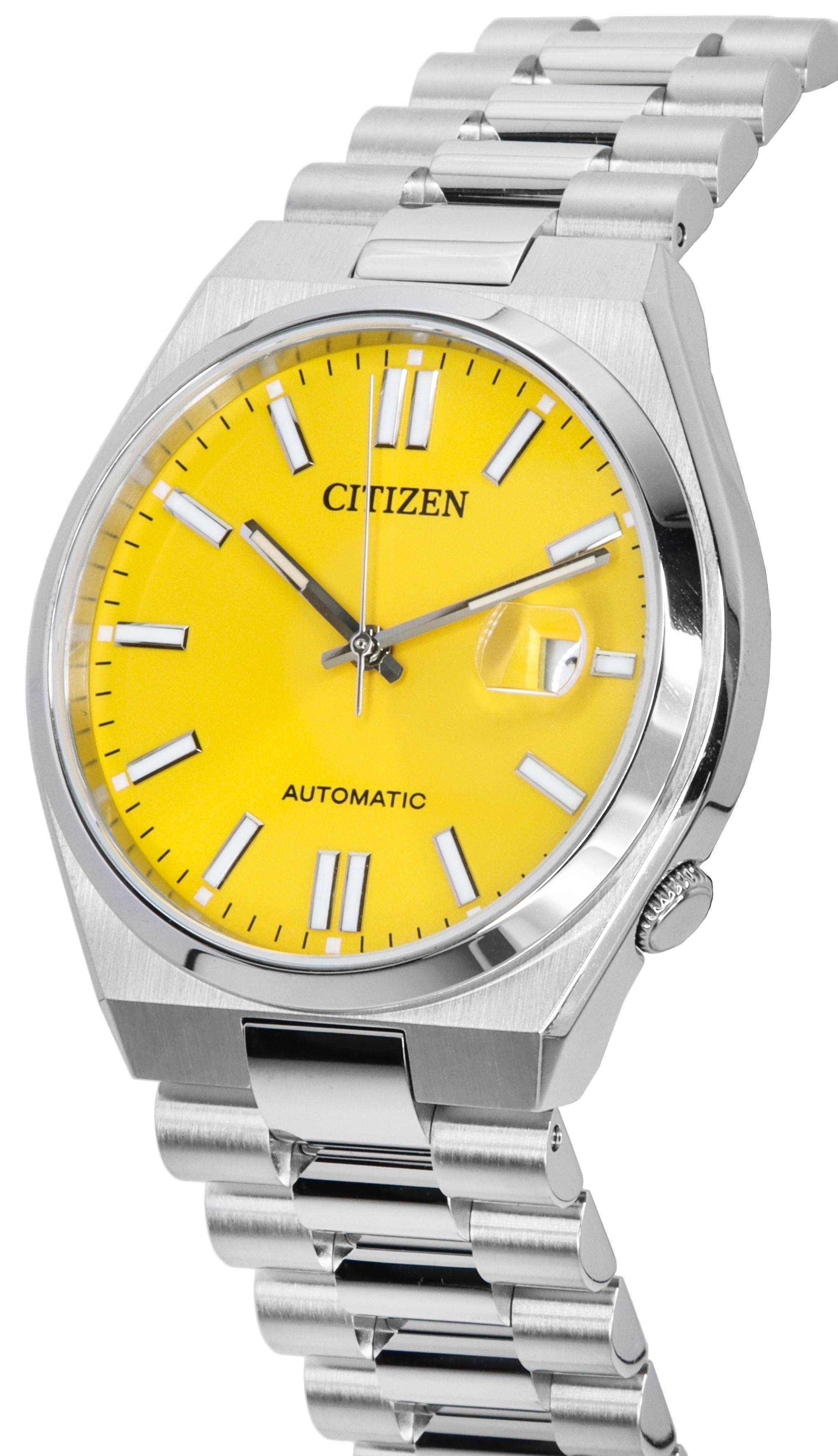 Citizen Tsuyosa Stainless Steel Yellow Dial Automatic NJ0150-81Z Men's Watch