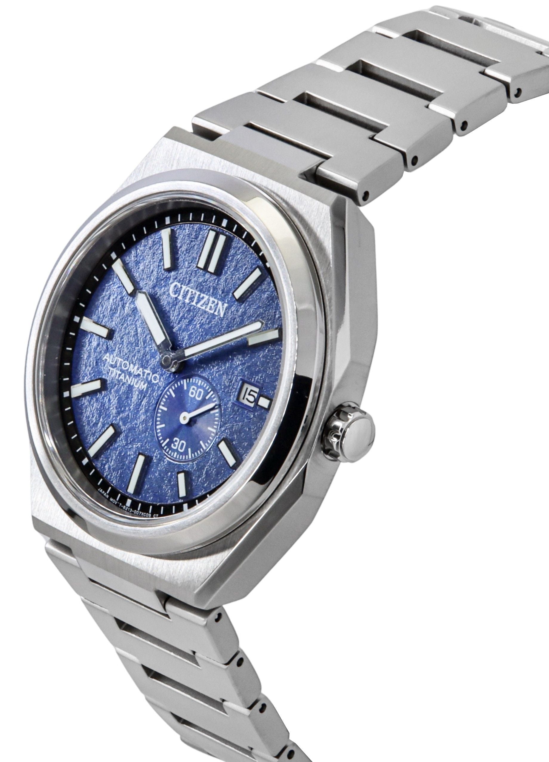 Citizen Zenshin Super Titanium Blue Dial Automatic NJ0180-80L 100M Men's Watch