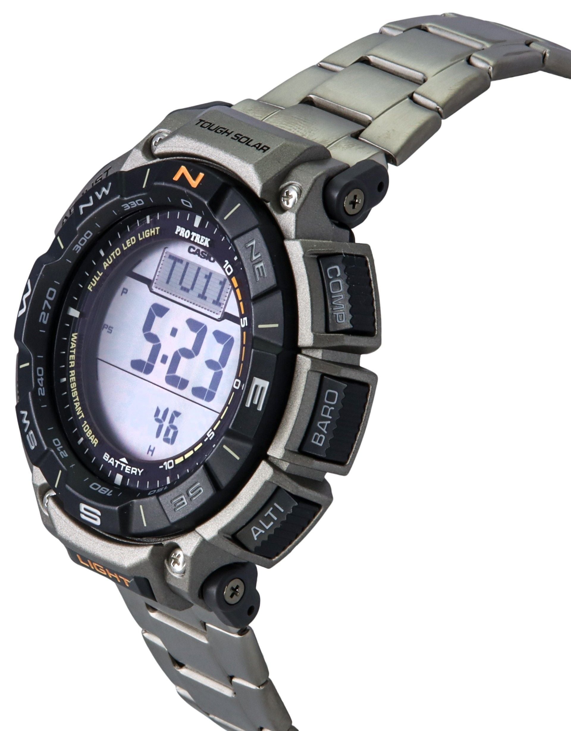 Casio ProTrek Digital Bio Based Resin Tough Solar PRG-340T-7 100M Men's Watch
