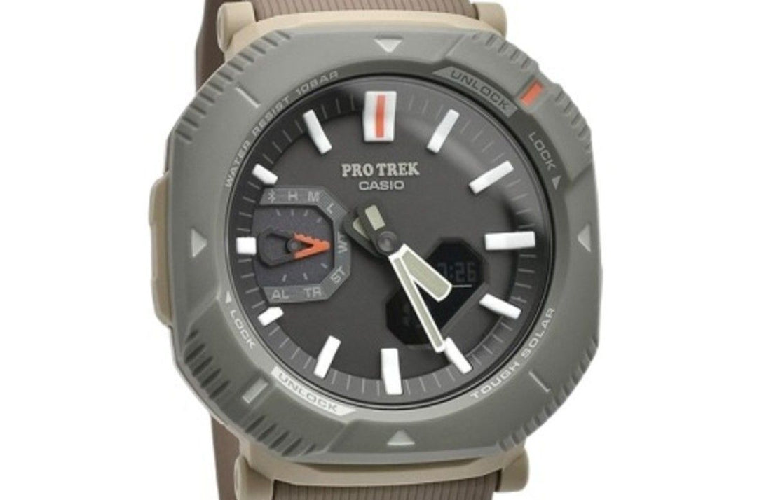 Casio Pro Trek Analog Digital Smartphone Link Grey Dial Tough Solar PRJ-B001-5 100M Unisex Watch