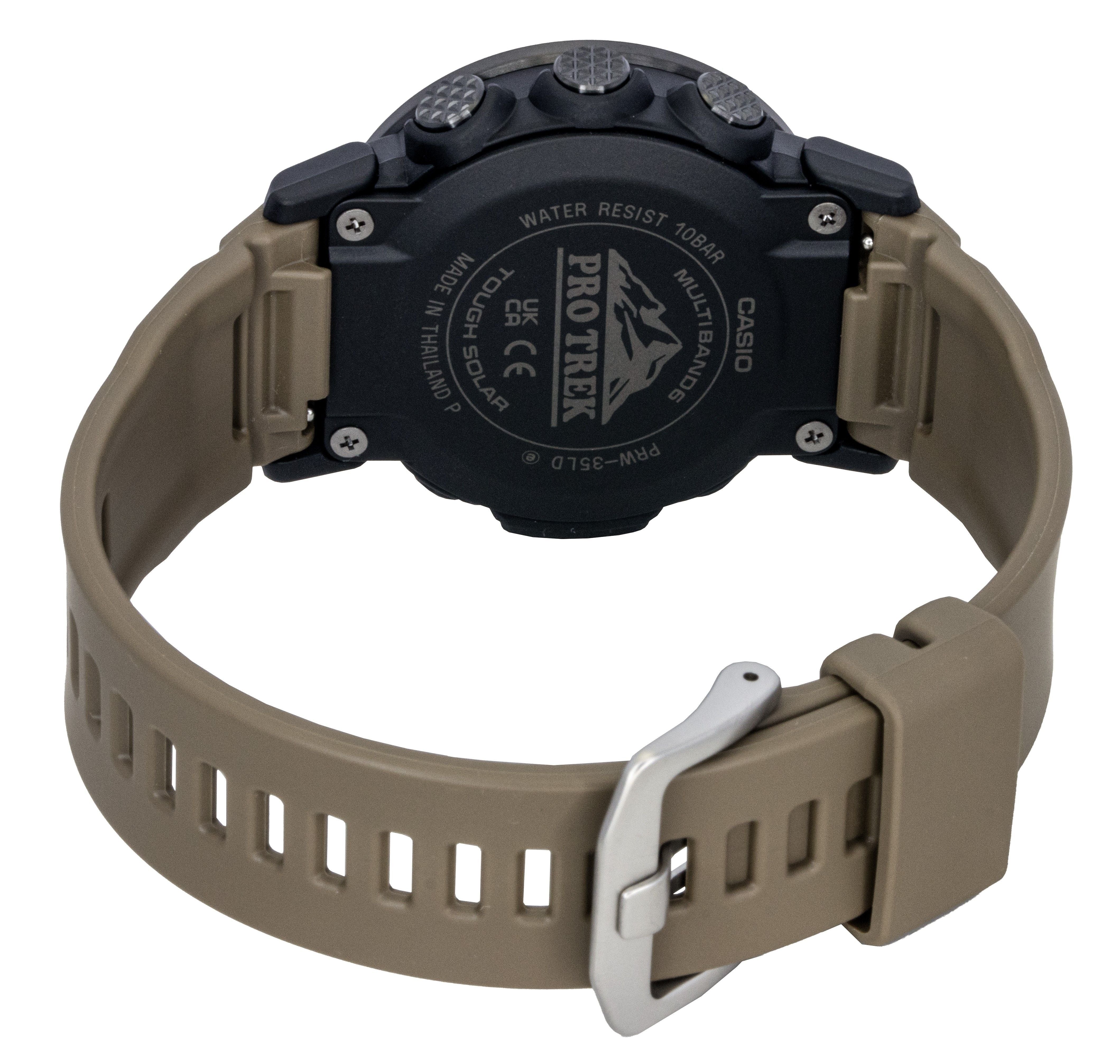 Casio Pro Trek Digital Bio-Based Resin Solar PRW-35LD-5 100M Men's Watch