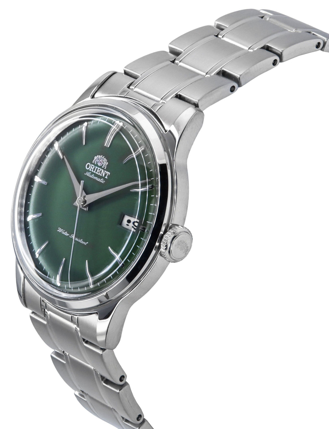 Orient Bambino Stainless Steel Grass Green Dial Automatic RA-AC0M09E Men's Watch