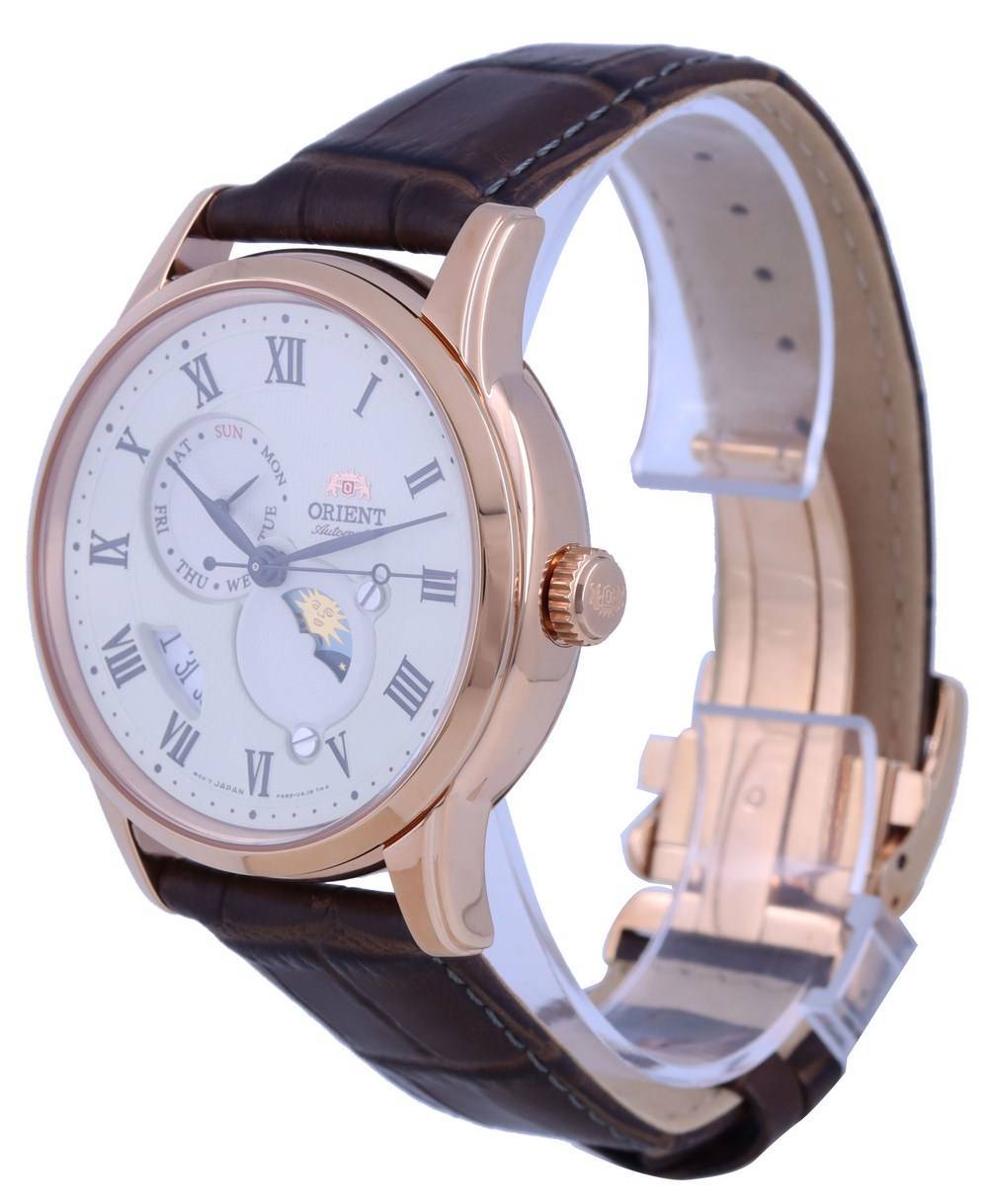 Orient Classic Sun & Moon Champagne Dial Automatic RA-AK0007S10B Men's Watch