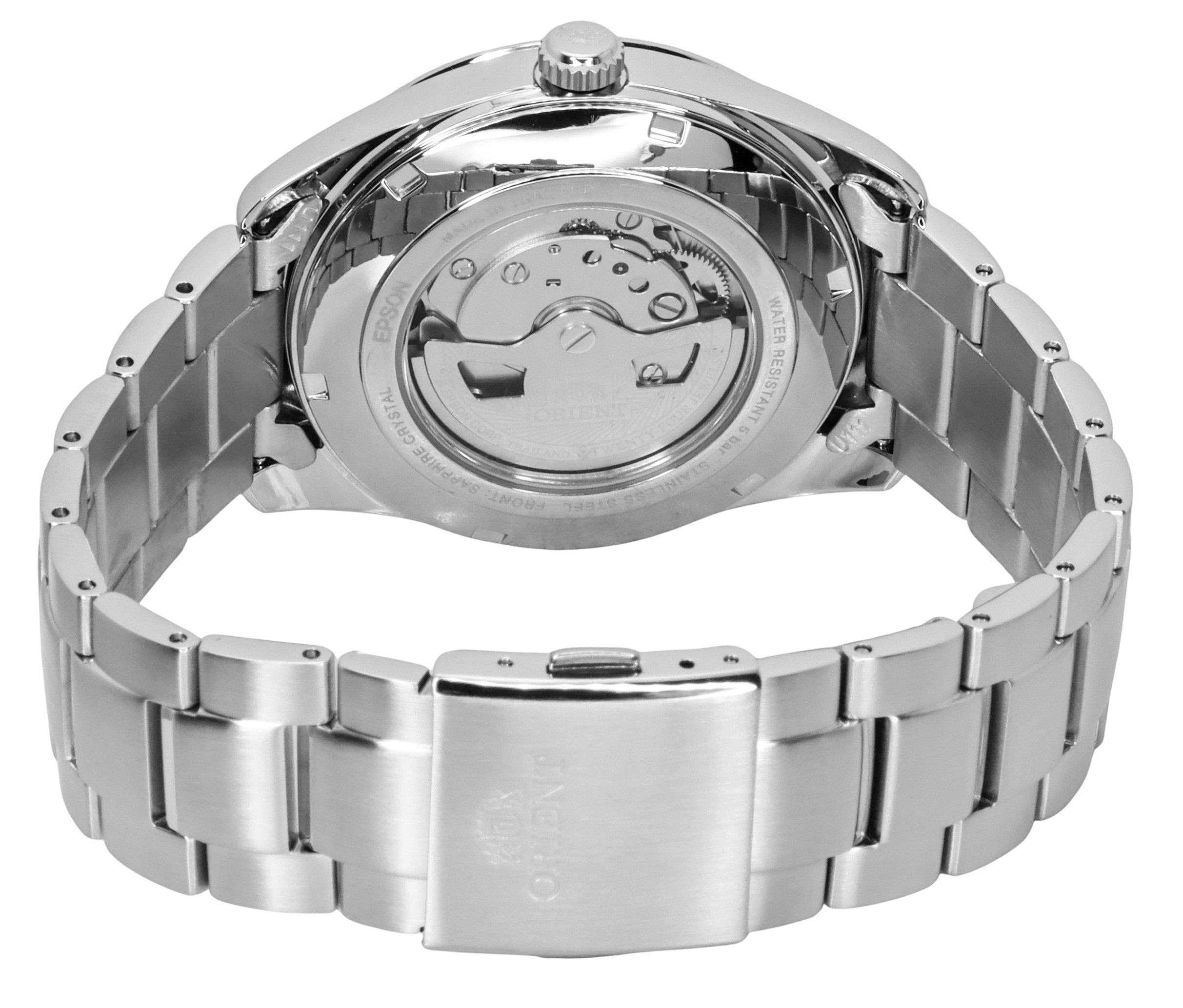 Orient Classic Contemporary Stainless Steel Red Open Heart Dial Automatic RA-AR0010R Men's Watch