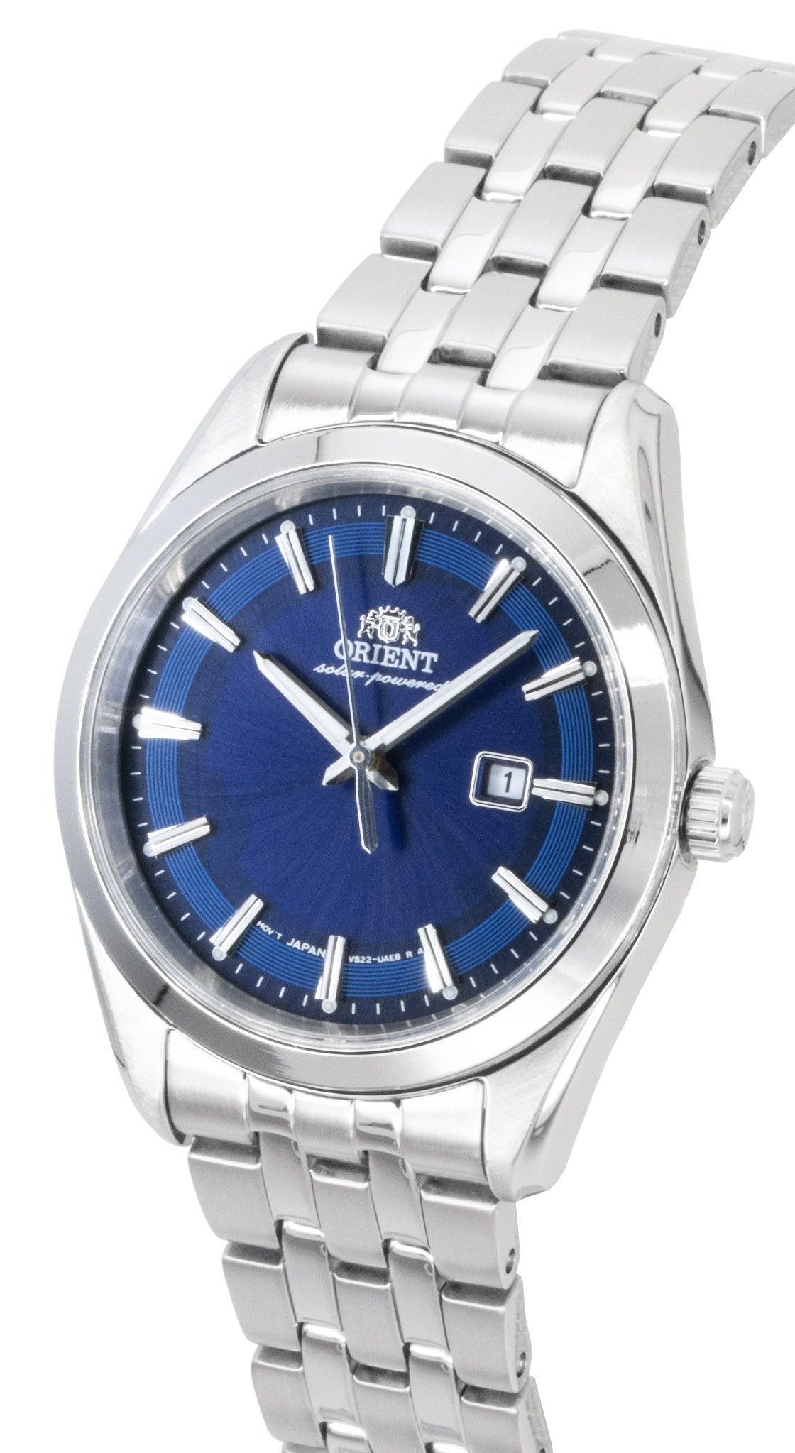 Orient Stretto Stainless Steel Blue Dial Solar RA-WG0602L Women's Watch