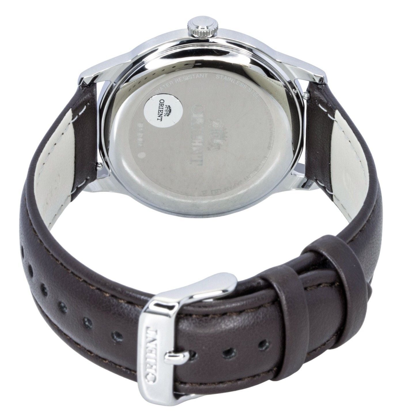 Orient Bambino Leather Strap Black Dial Solar RA-WK0004L Men's Watch