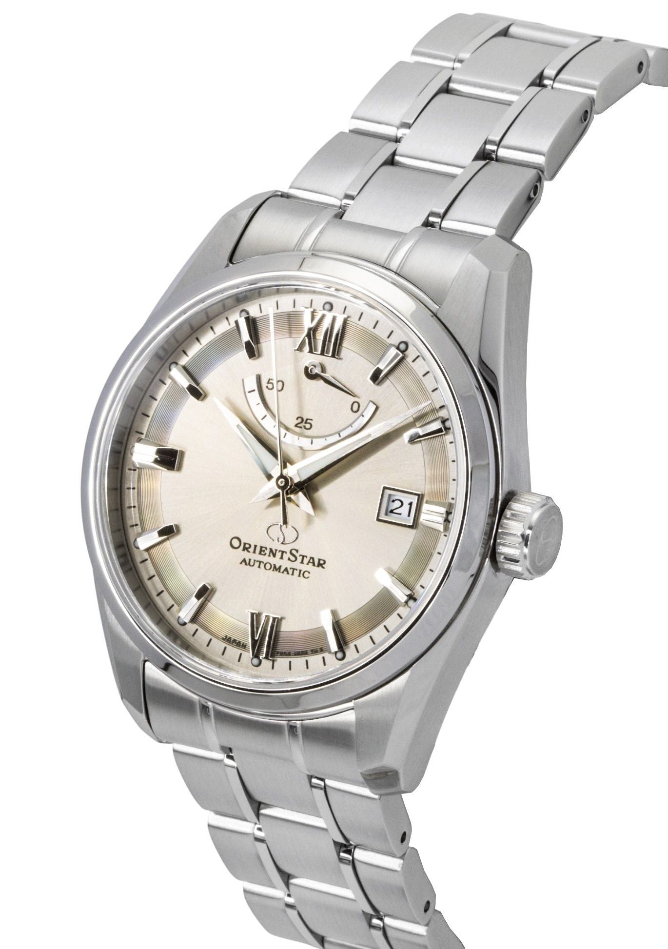 Orient Star Contemporary Stainless Steel Grey Dial Automatic RE-AU0110N 100M Men's Watch
