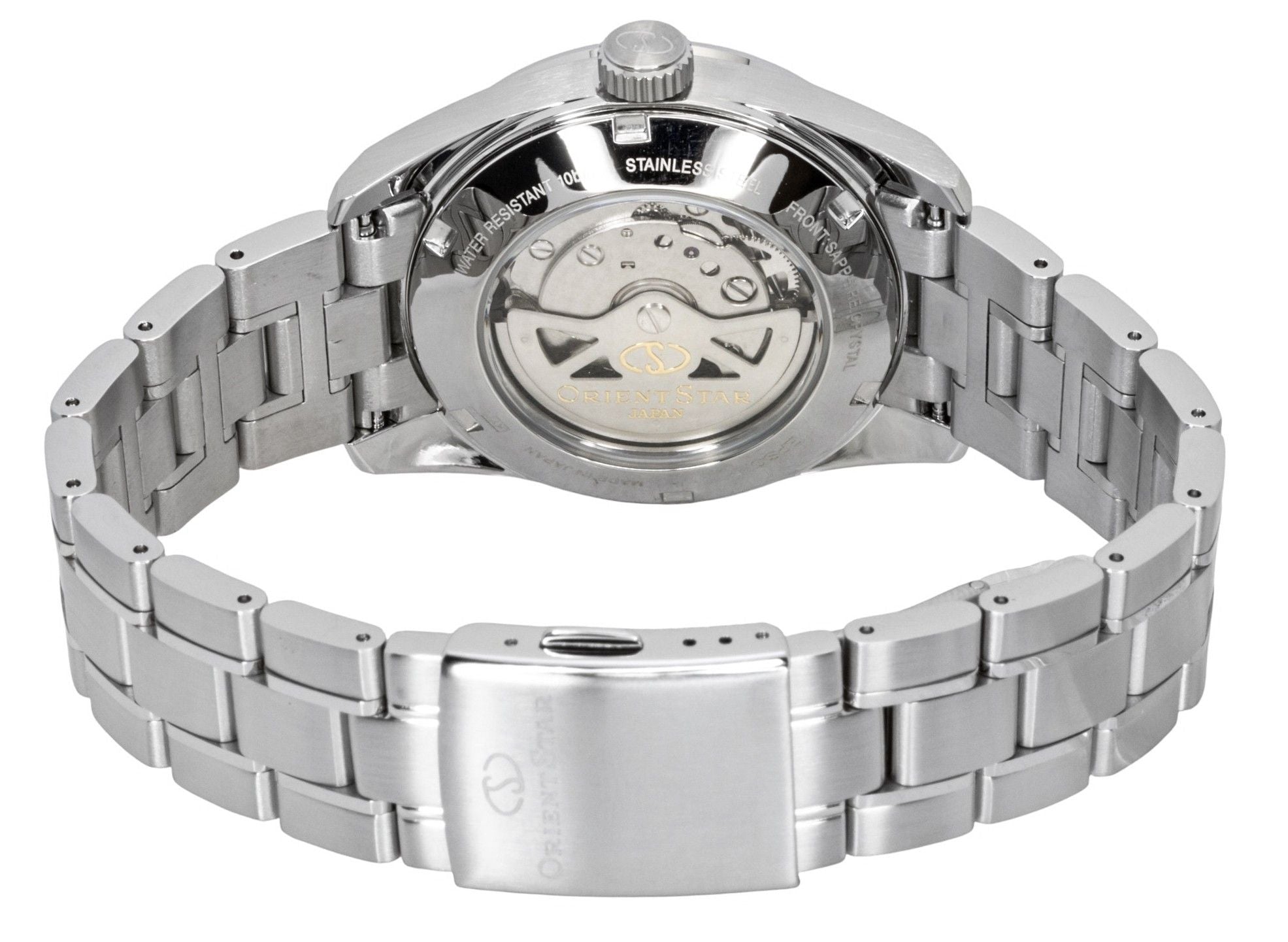 Orient Star Contemporary Stainless Steel Grey Dial Automatic RE-AU0110N 100M Men's Watch