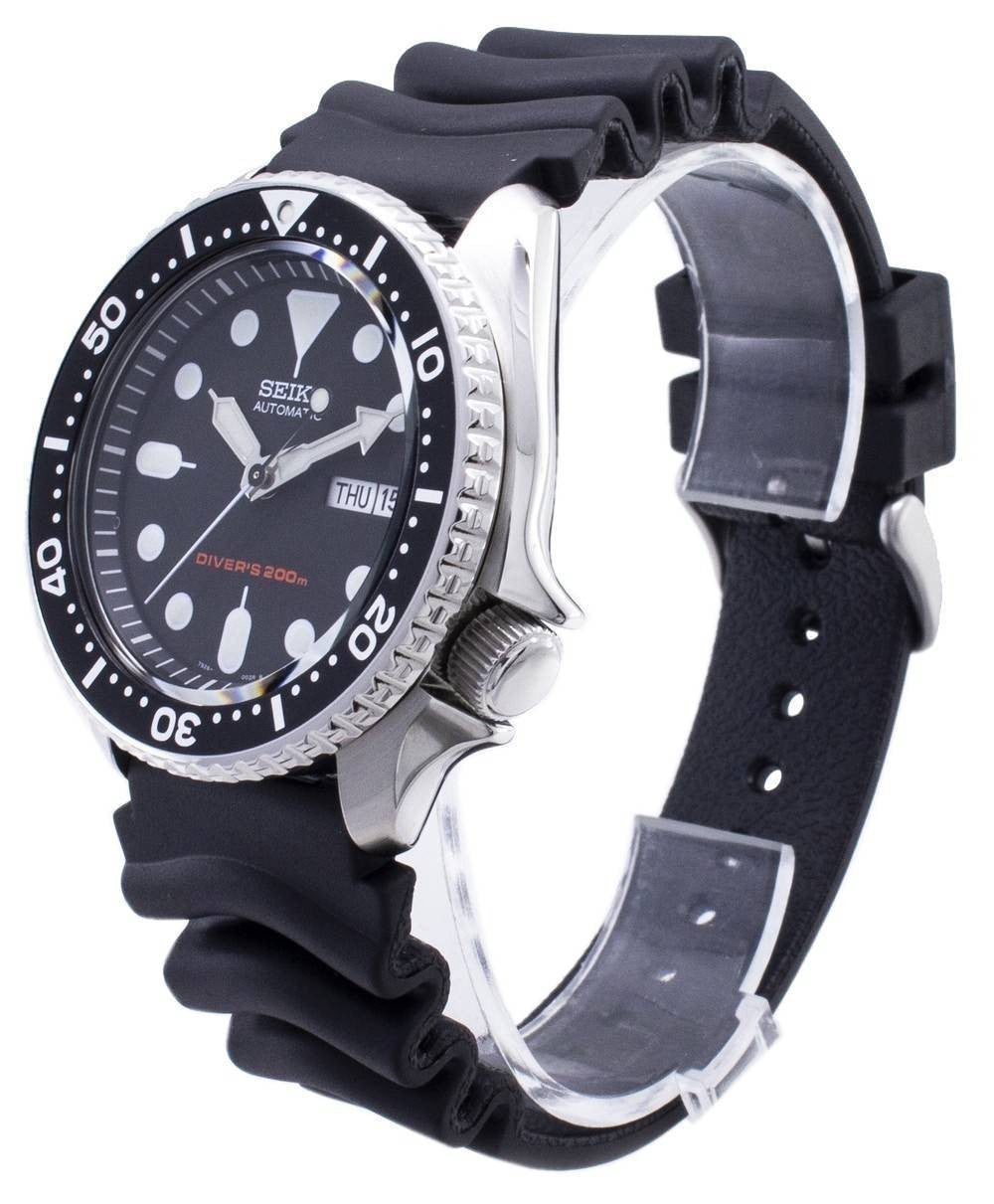 Refurbished Seiko Automatic Diver SKX007 SKX007K1 SKX007K Rubber Band Men's Watch